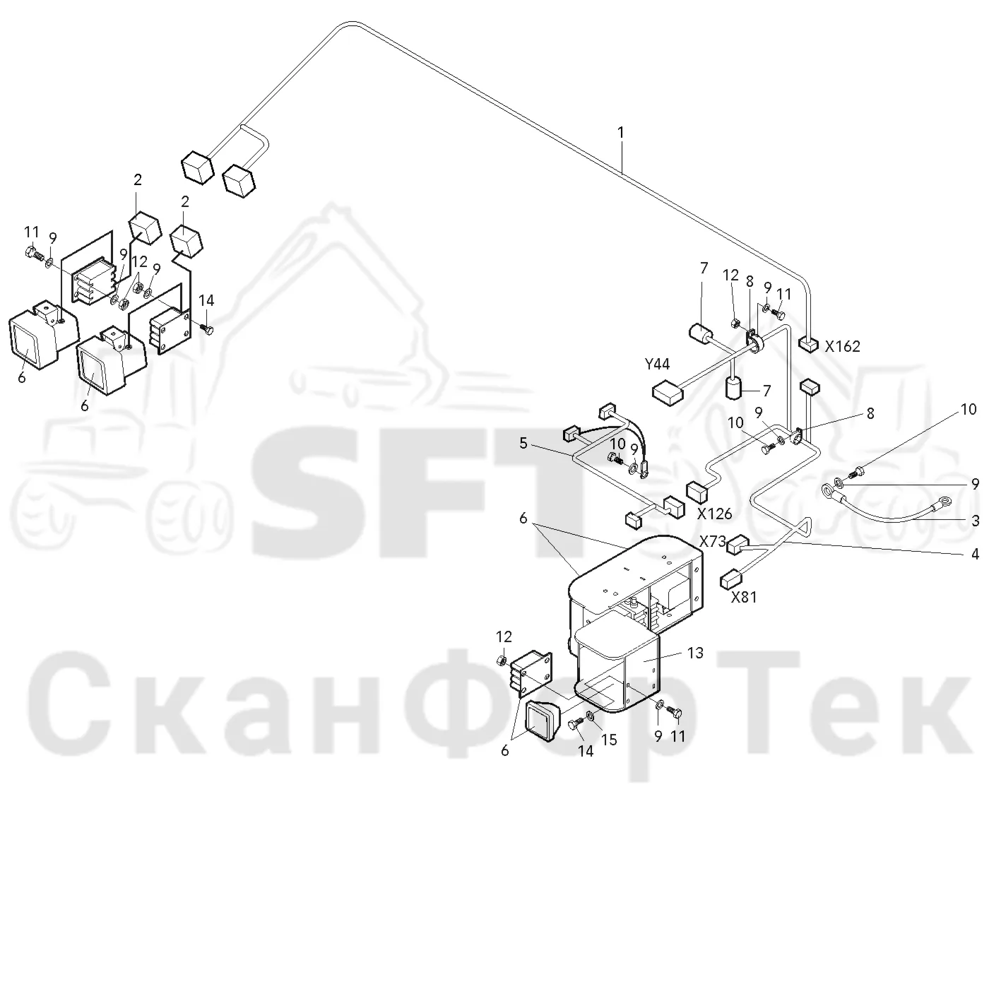 Схема: CRH 16 · Комплект электрооборудования