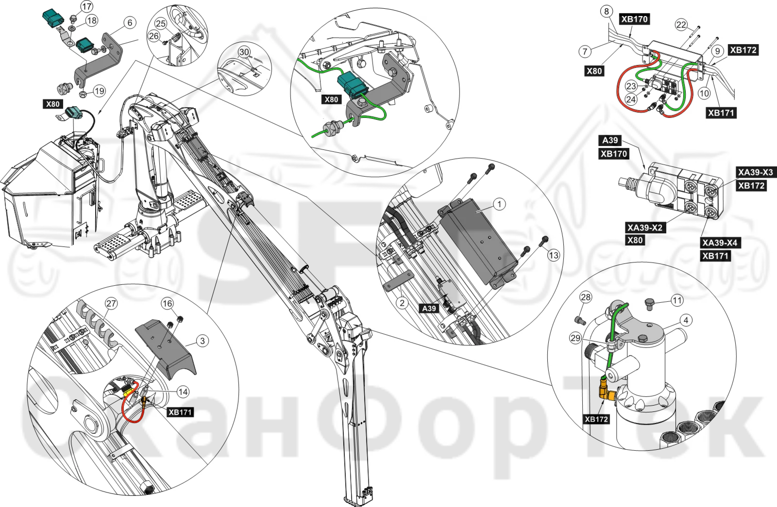 Схема: Проводка/Smart Crane