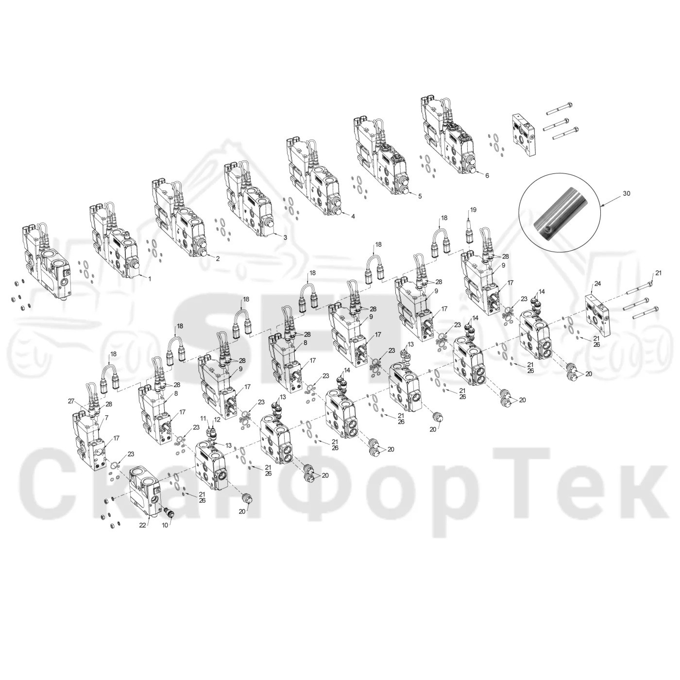 Схема: Узел клапана SmartFlow 8950022481-