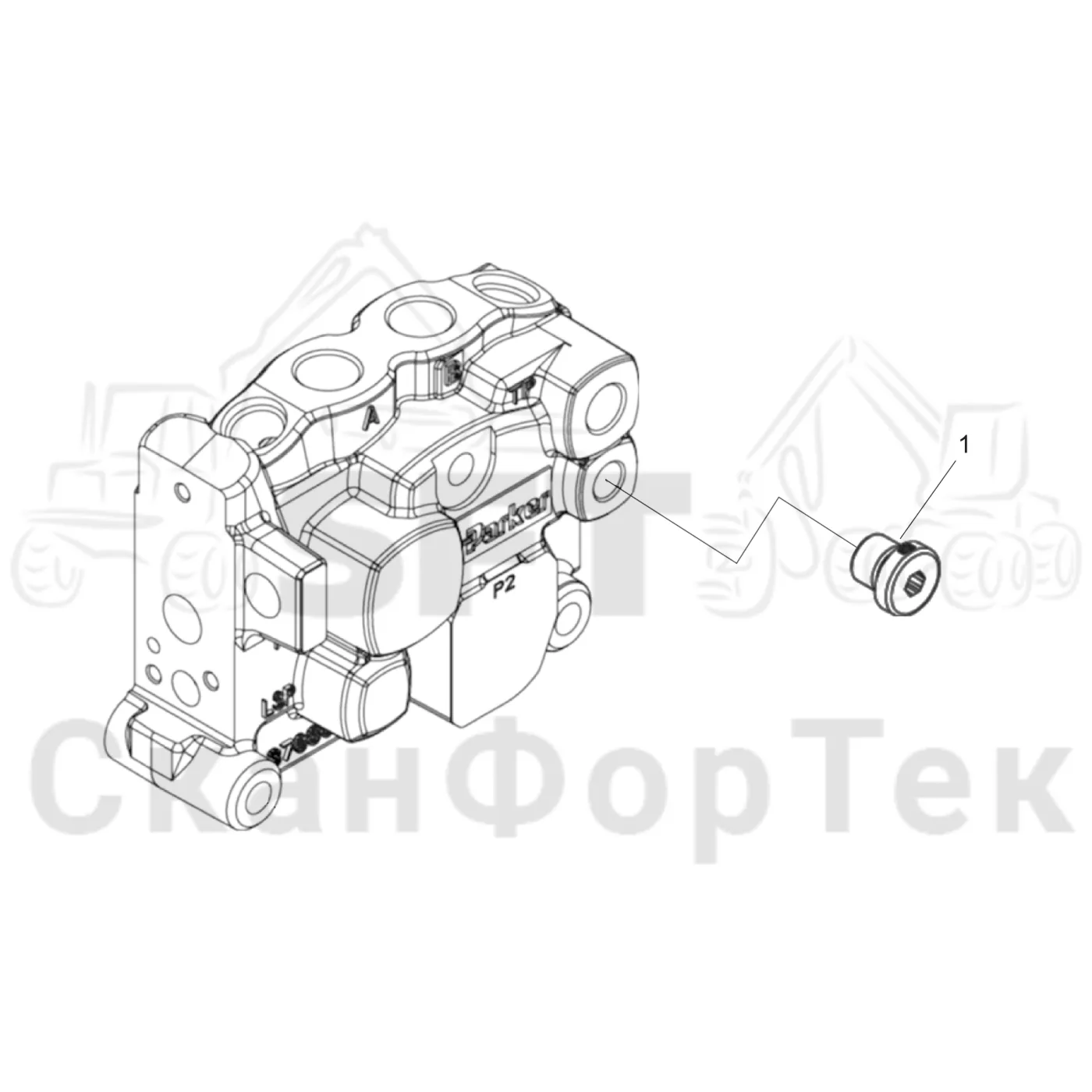 Схема: Торцевая секция