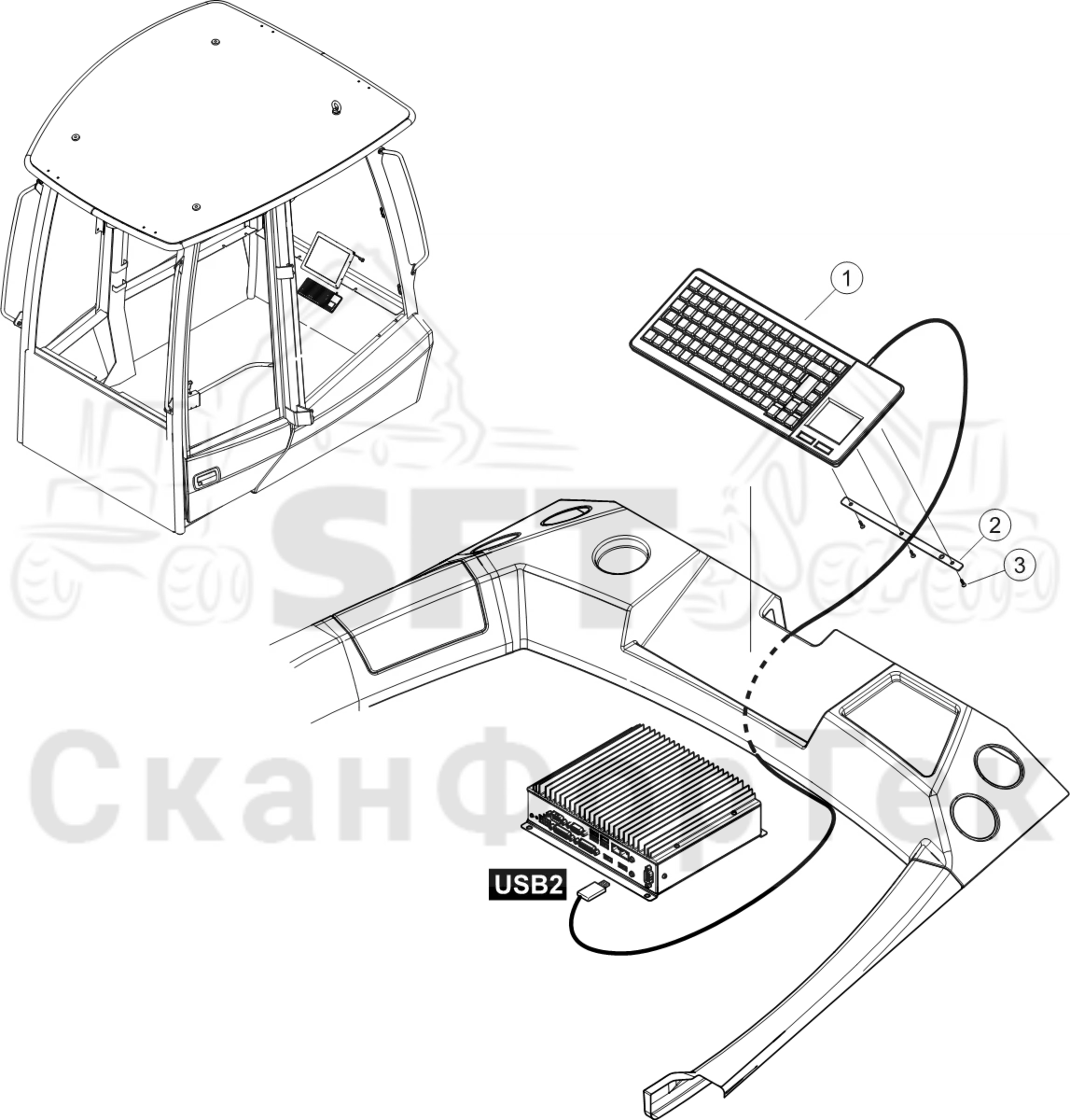 Схема: Клавиатура