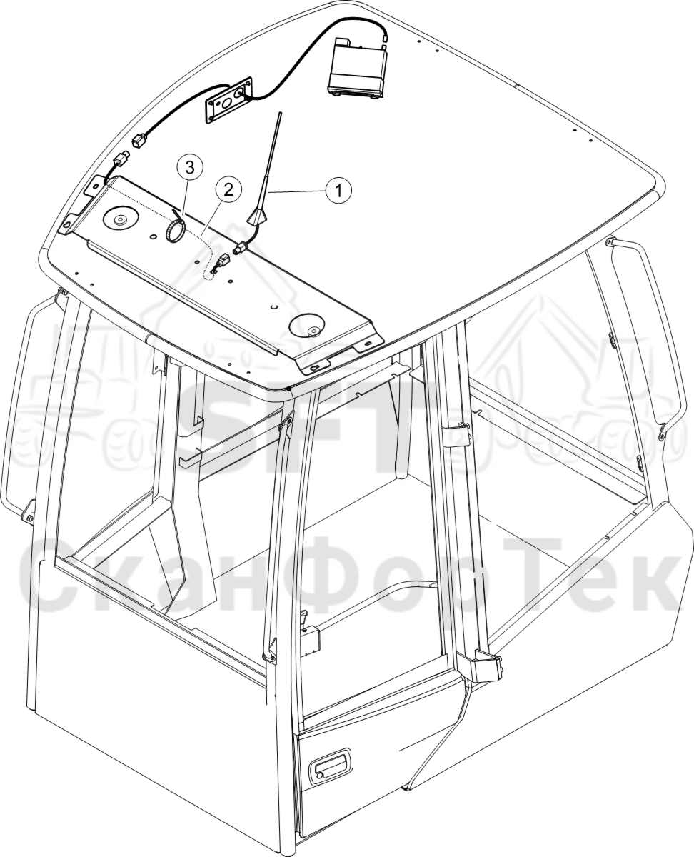 Схема: Антенна  8450010551-