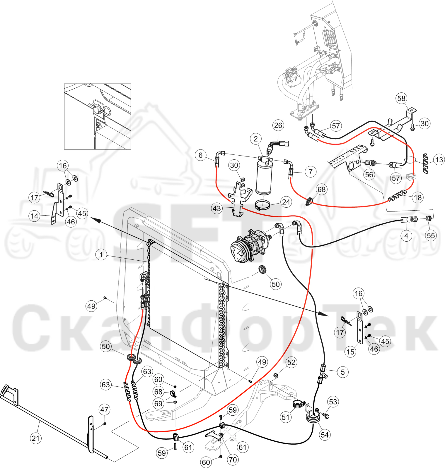 Схема: Агрегат кондиционирования воздуха Comfort Ride