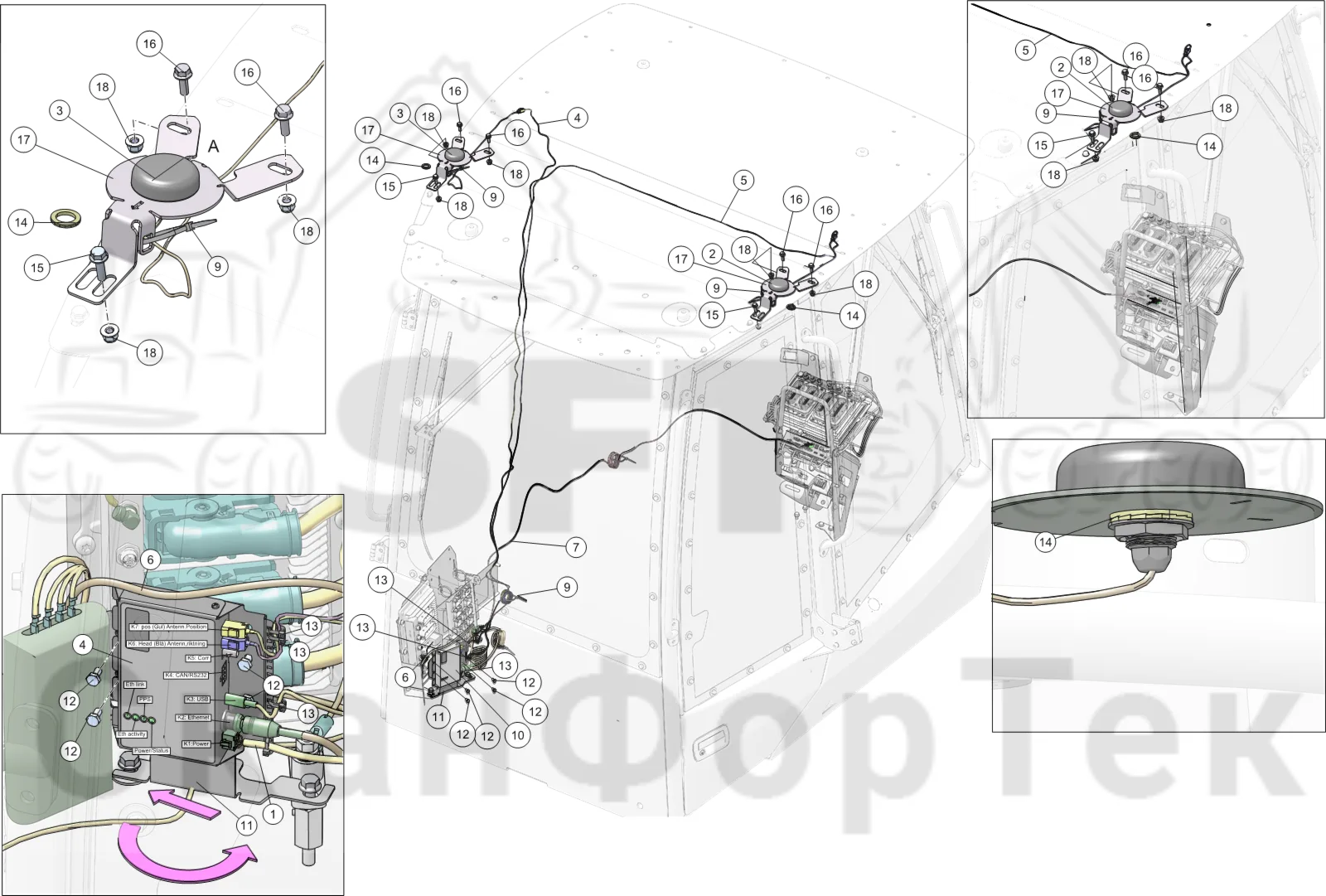 Схема: Retrofit assembly kit - Precision