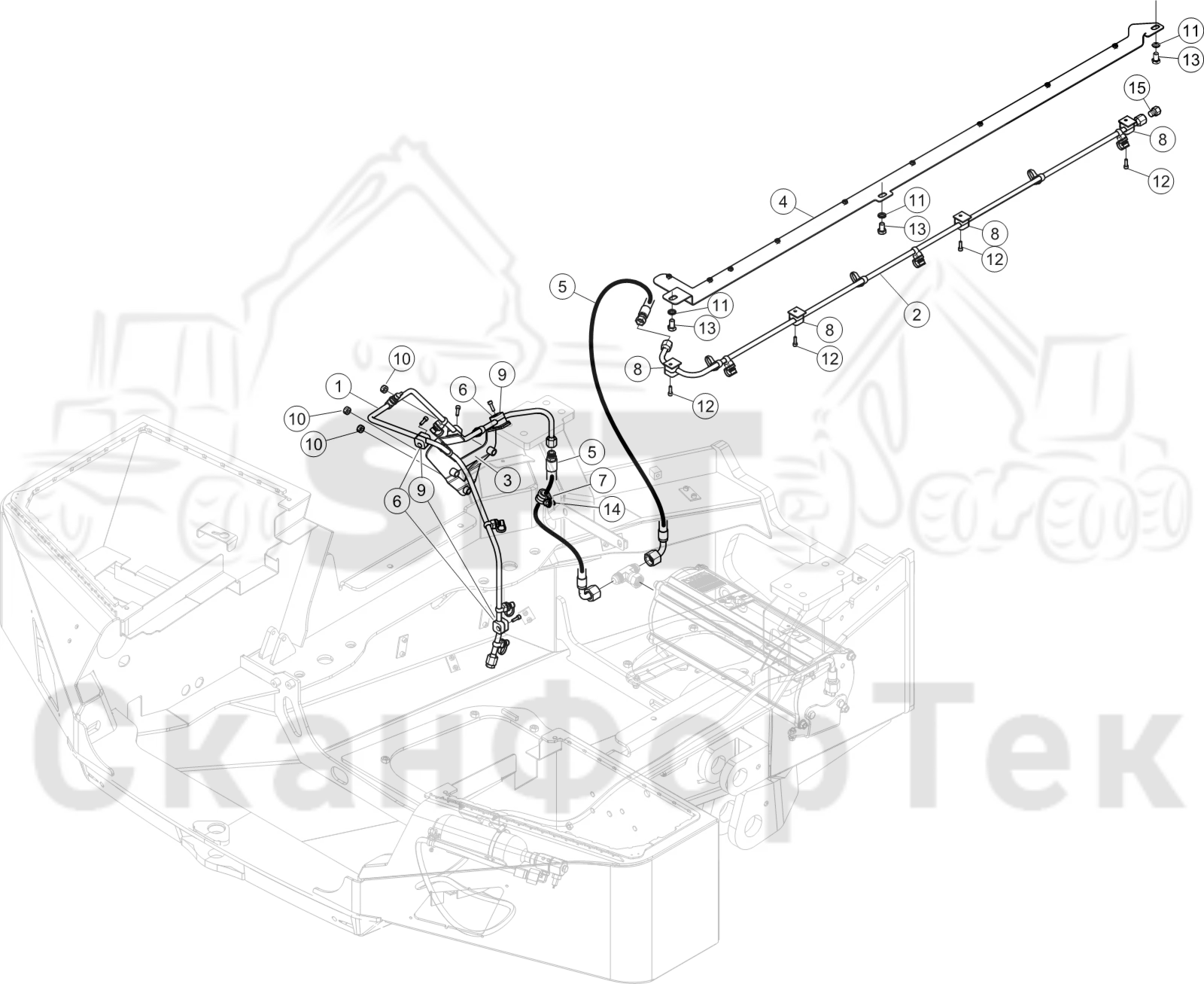 Схема: Трубопровод пожаротушения