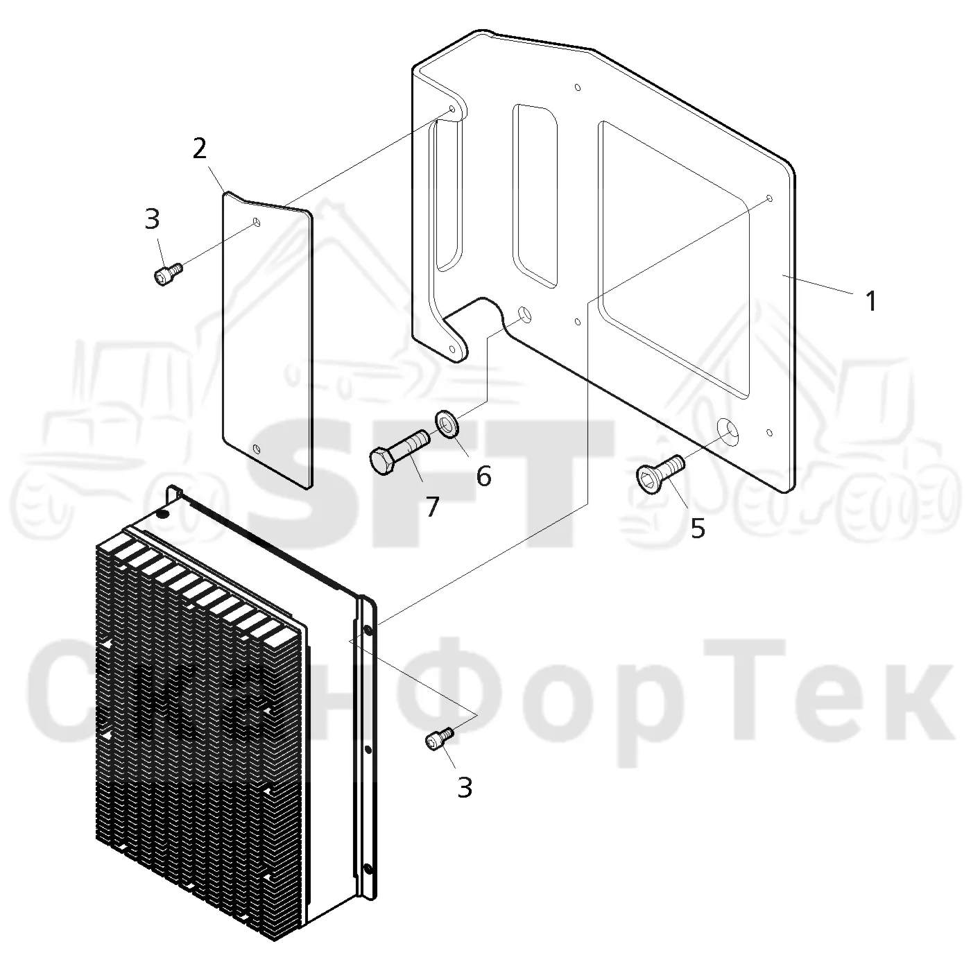 Схема: Монтаж PC X
