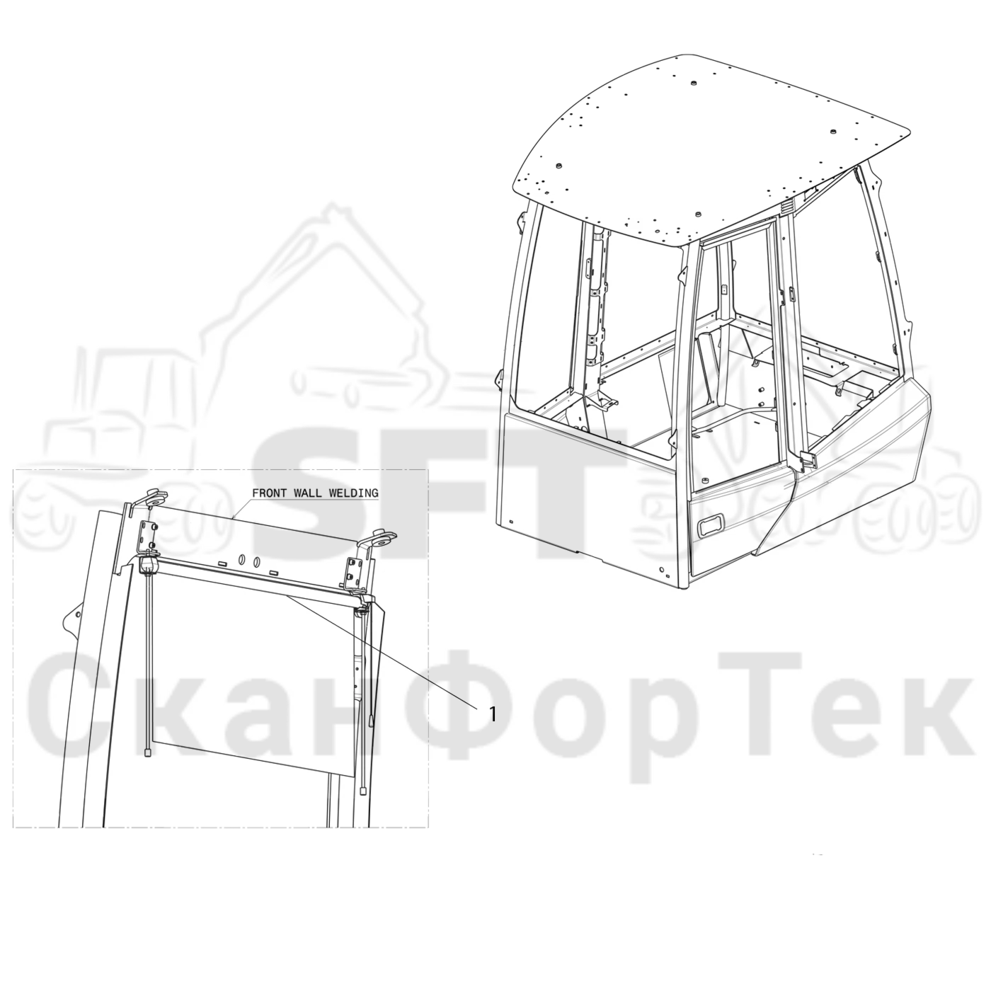 Схема: Солнцезащитный козырек,​астр