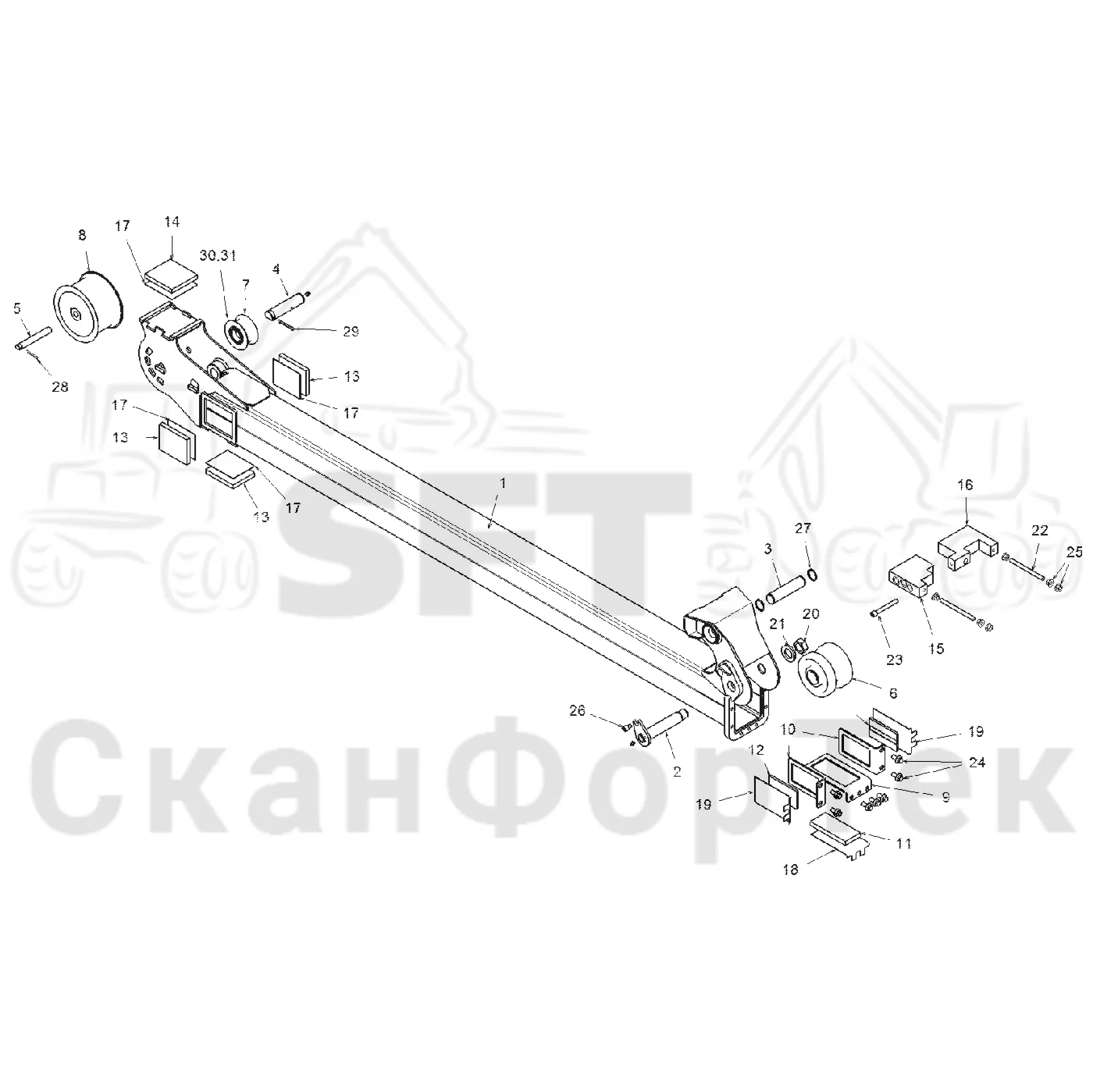 Схема: Средняя страла 9,​6/10 m