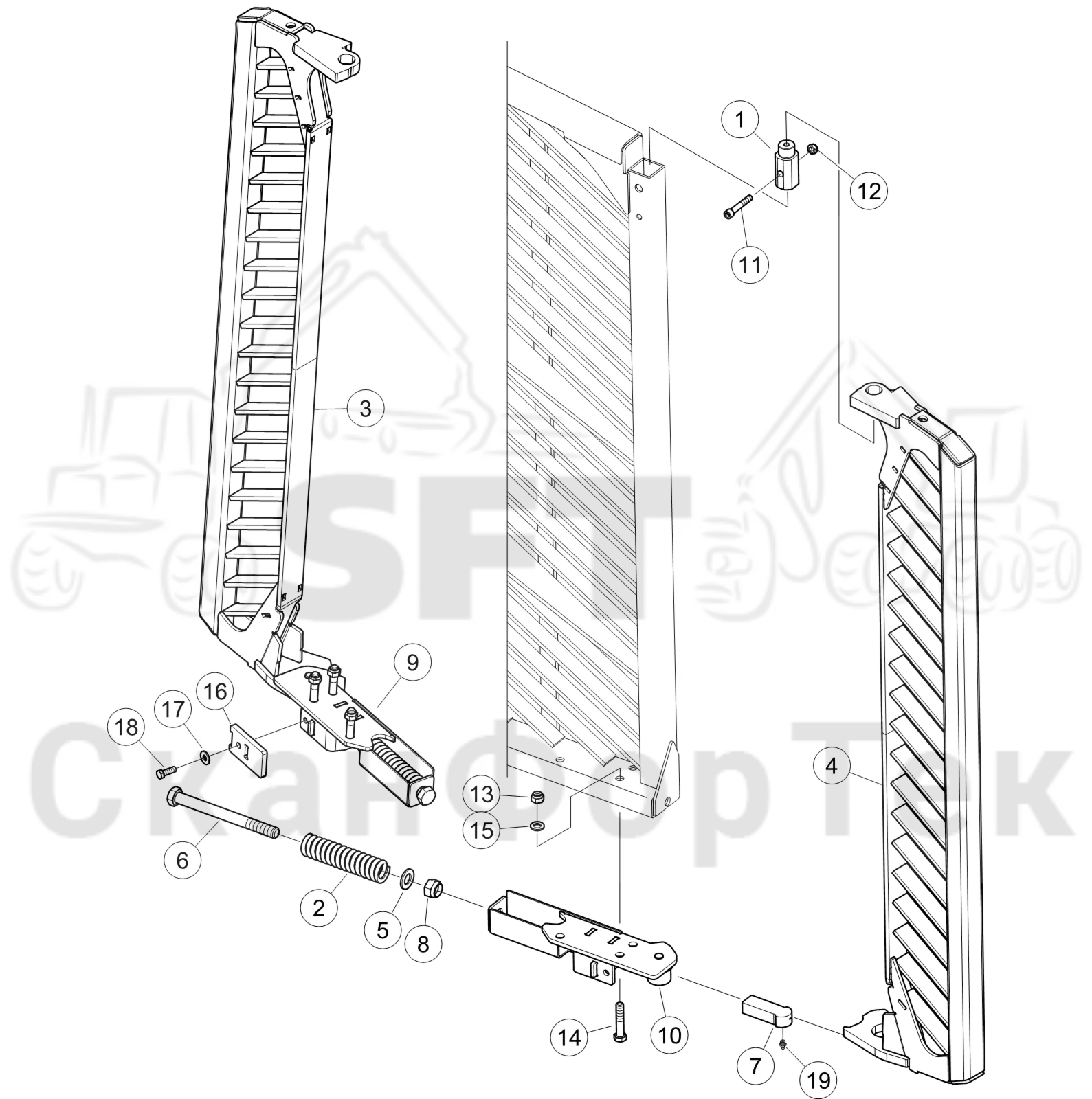 Схема: Комплект расширения Заслонка