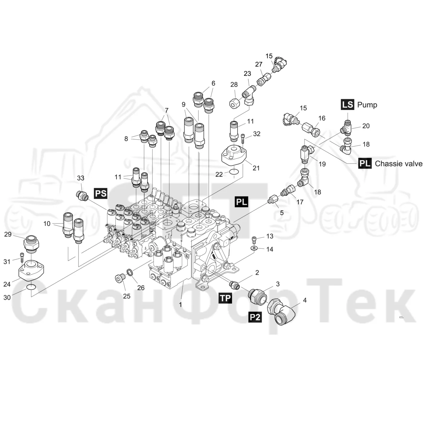 Схема: Узел клапана L90/K220