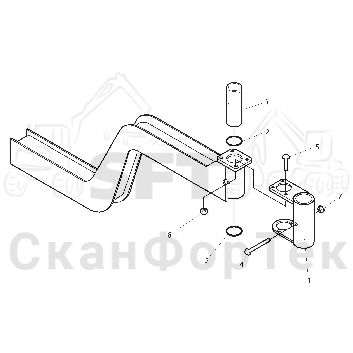 Схема: Коники и опоры · Комплект расширения