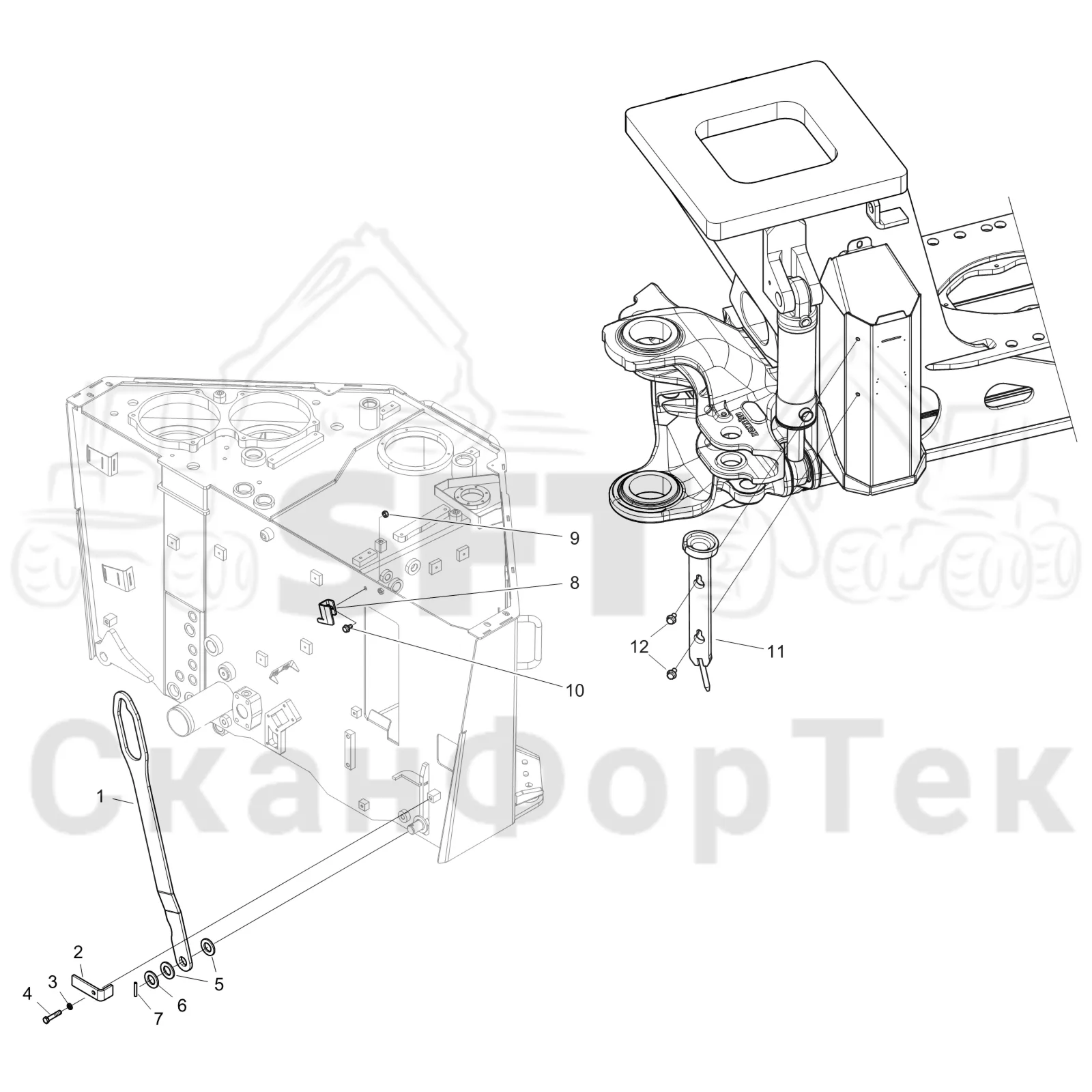 Схема: Подъемный инструмент 8WD KCR 8950011231-