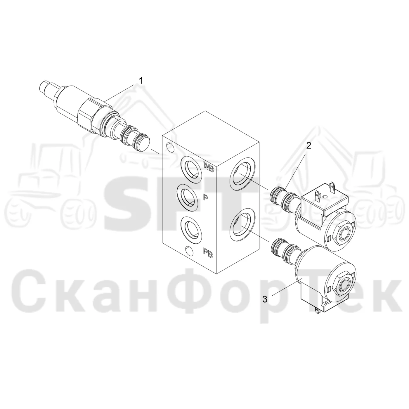 Схема: Тормозной клапан