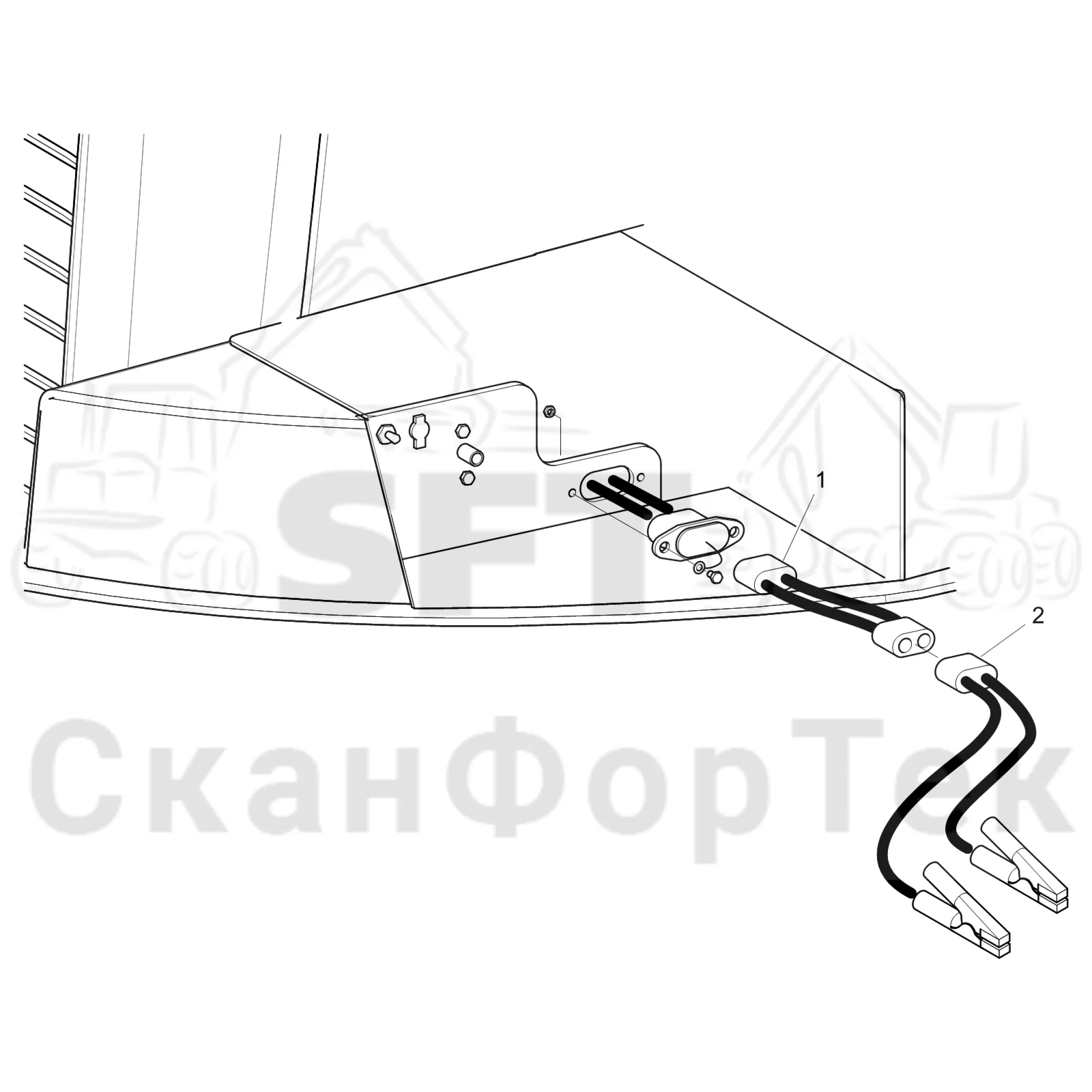Схема: прыжок Кабели