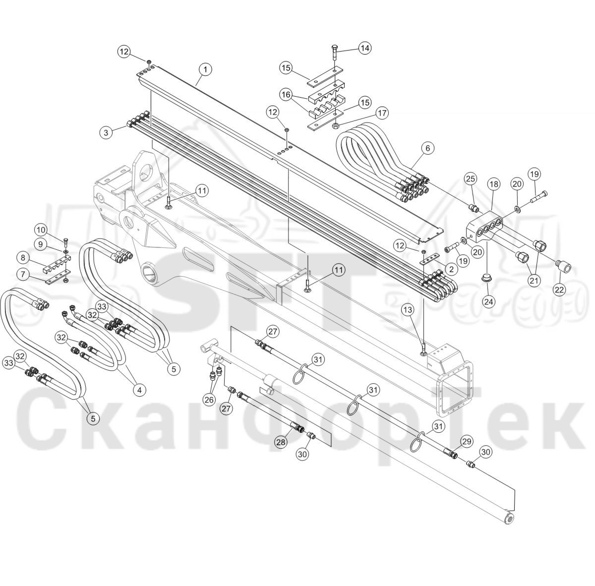 Схема: Pipes and hoses