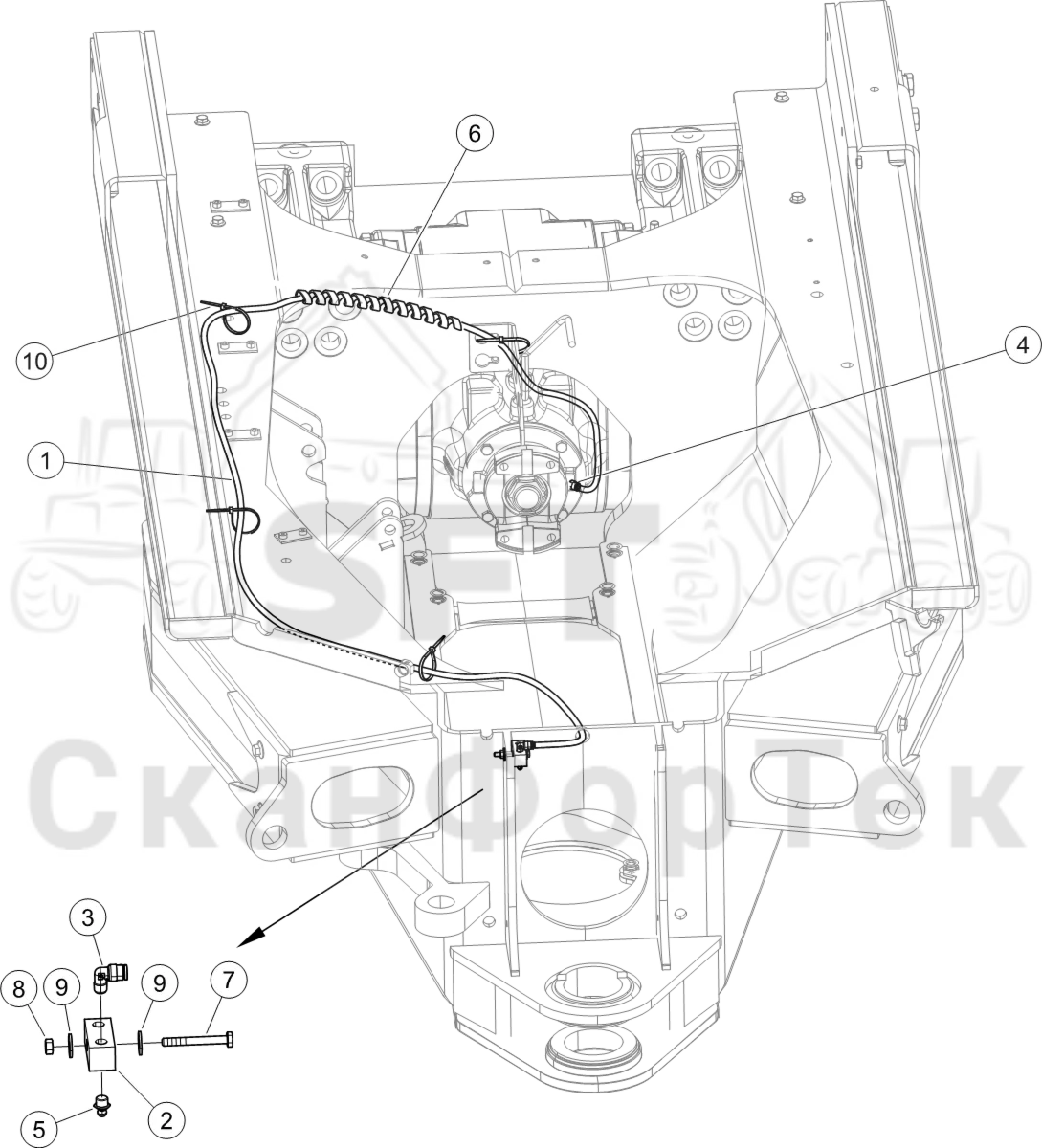 Схема: Смазка Уплотнение вала