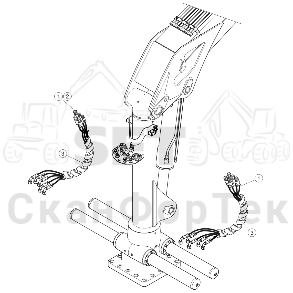 Схема: Подвод шланга  8950022551-