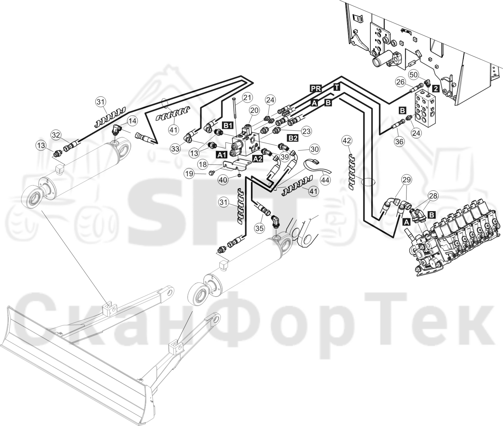Схема: Гидравлика