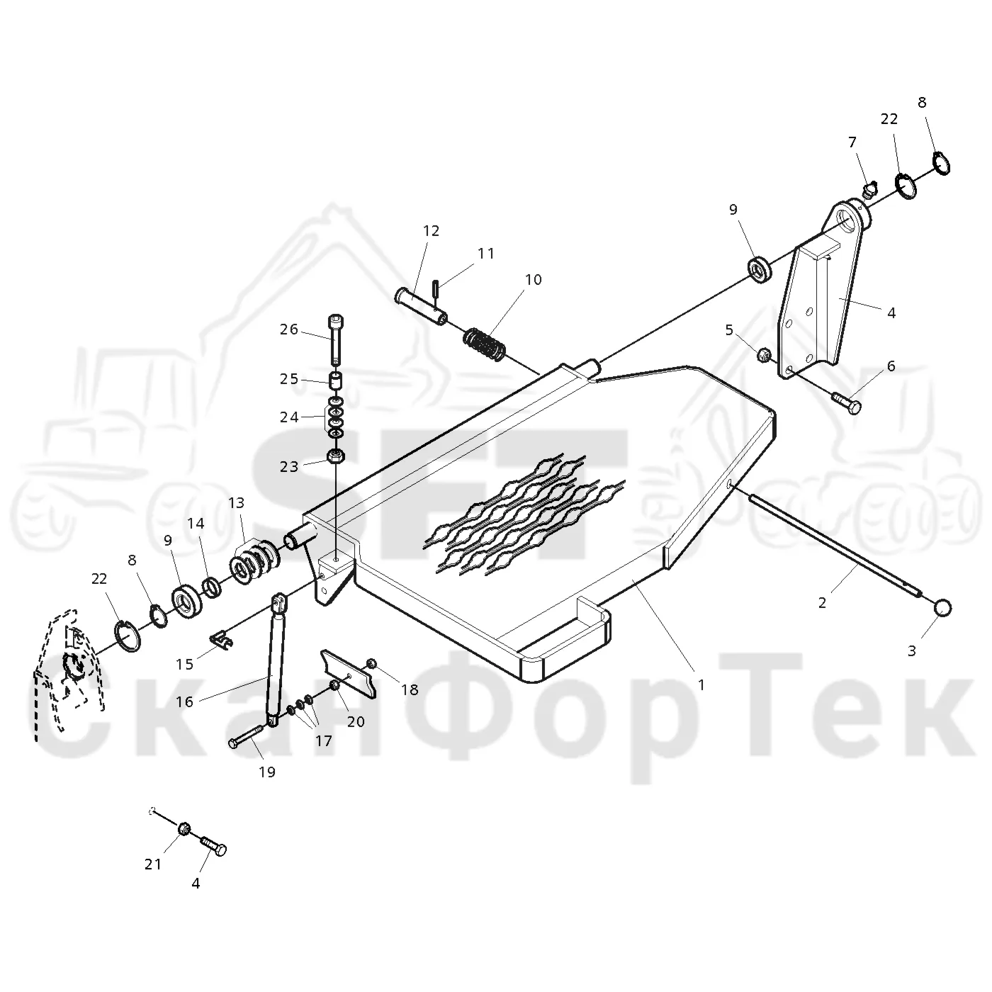 Схема: Платформа механическая