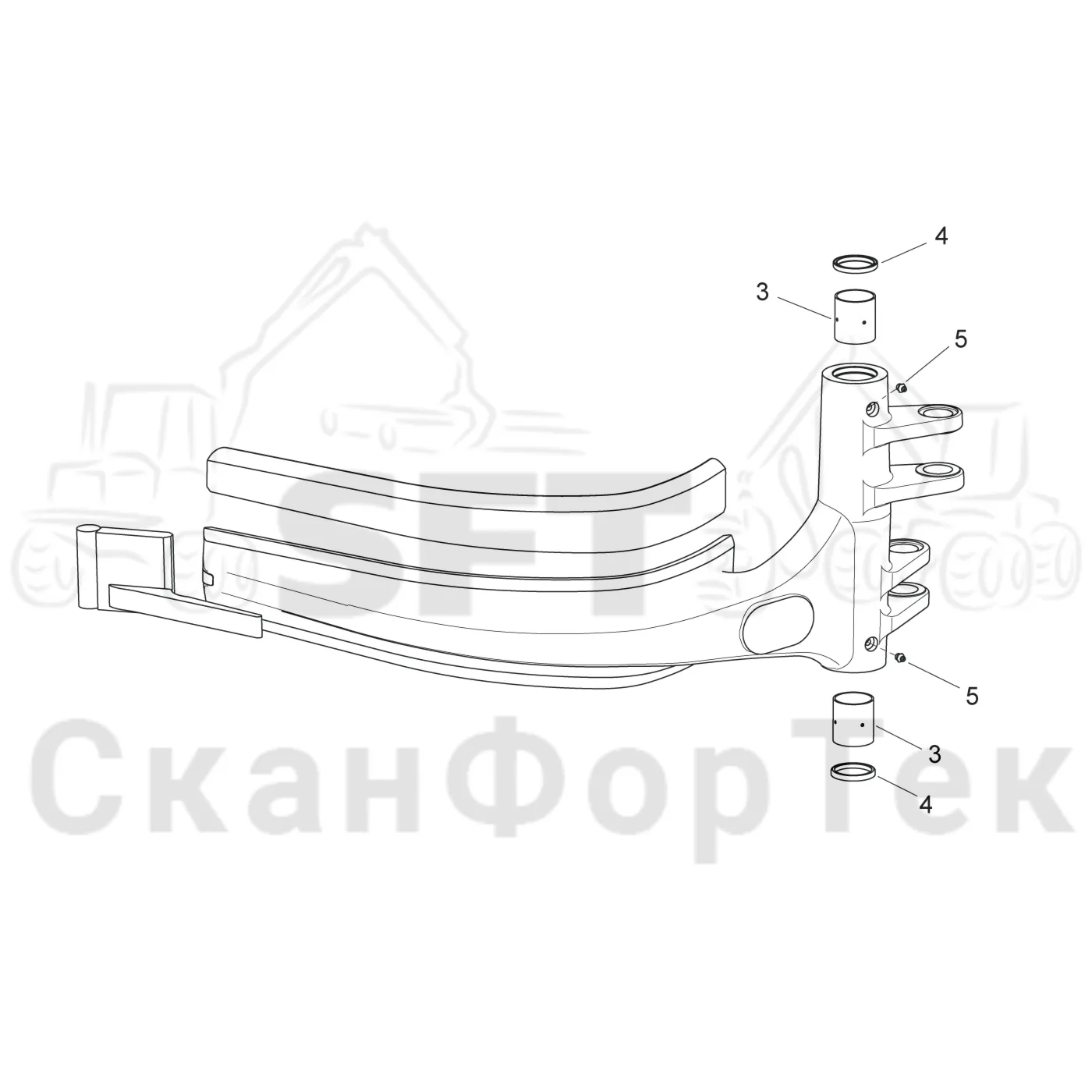 Схема: Передние сучкорезные ножи · Сучкорезные ножи