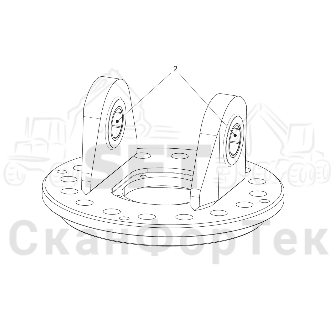 Схема: Поворотное устройство 360° · Втулка