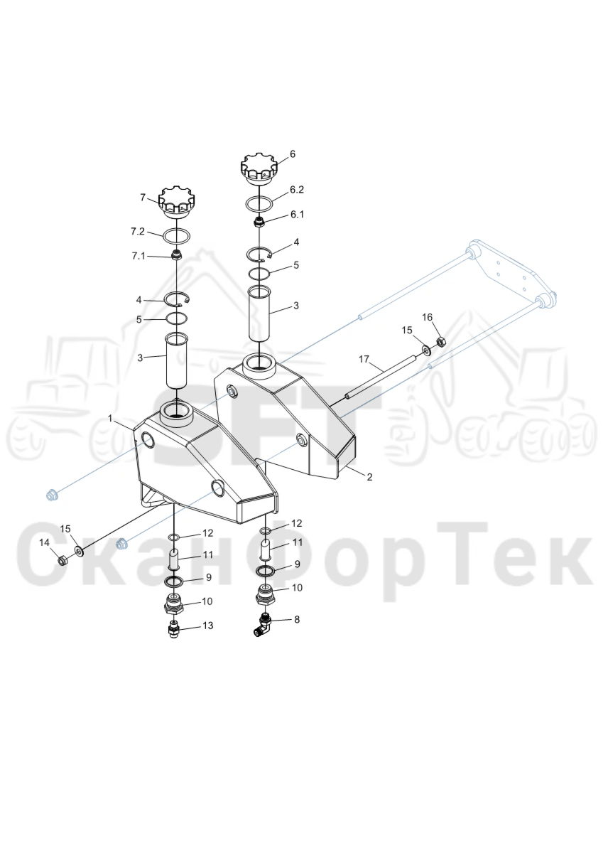 Схема: Бак цветовой маркировки