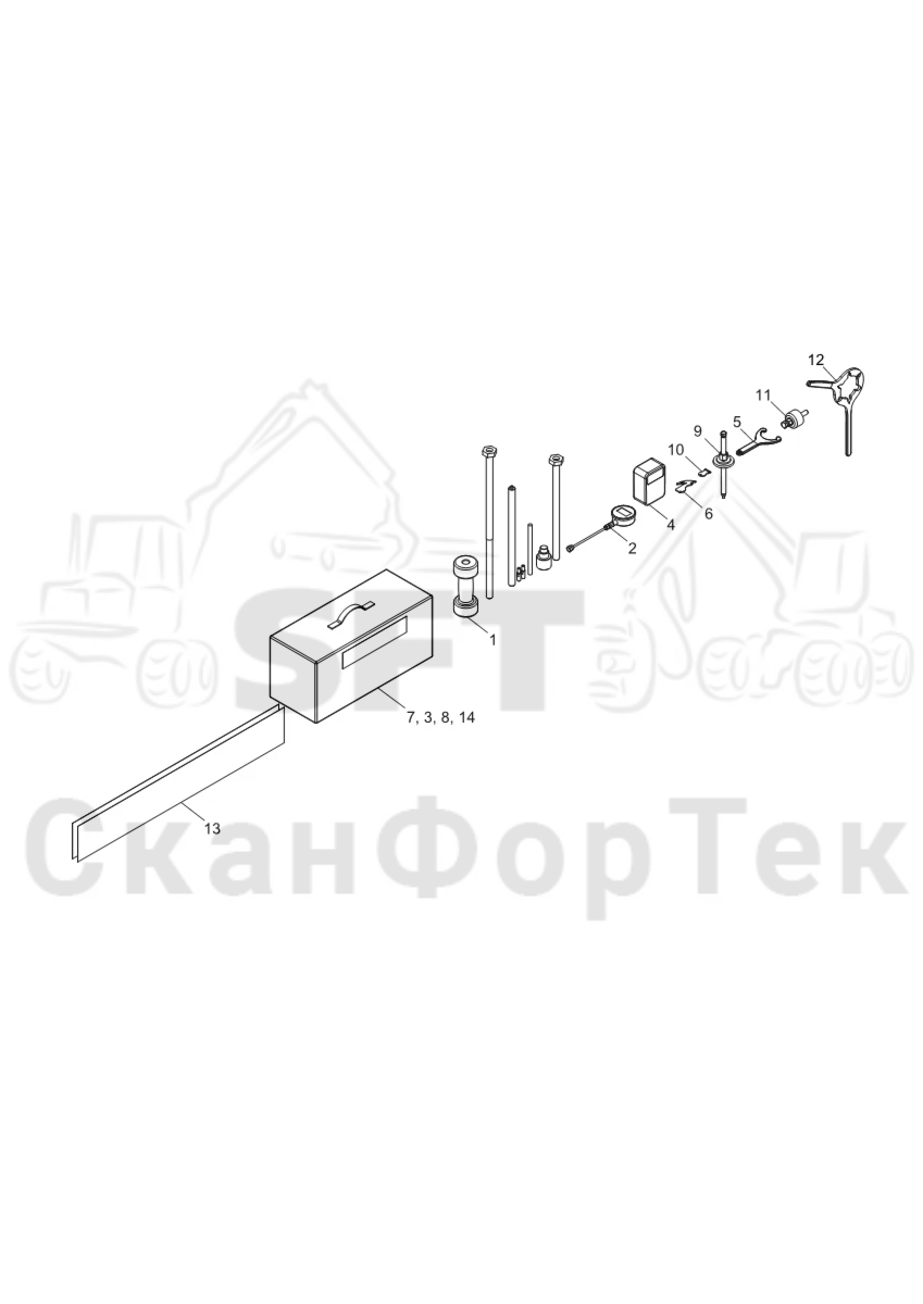 Схема: Инструмент. Корчевка пней