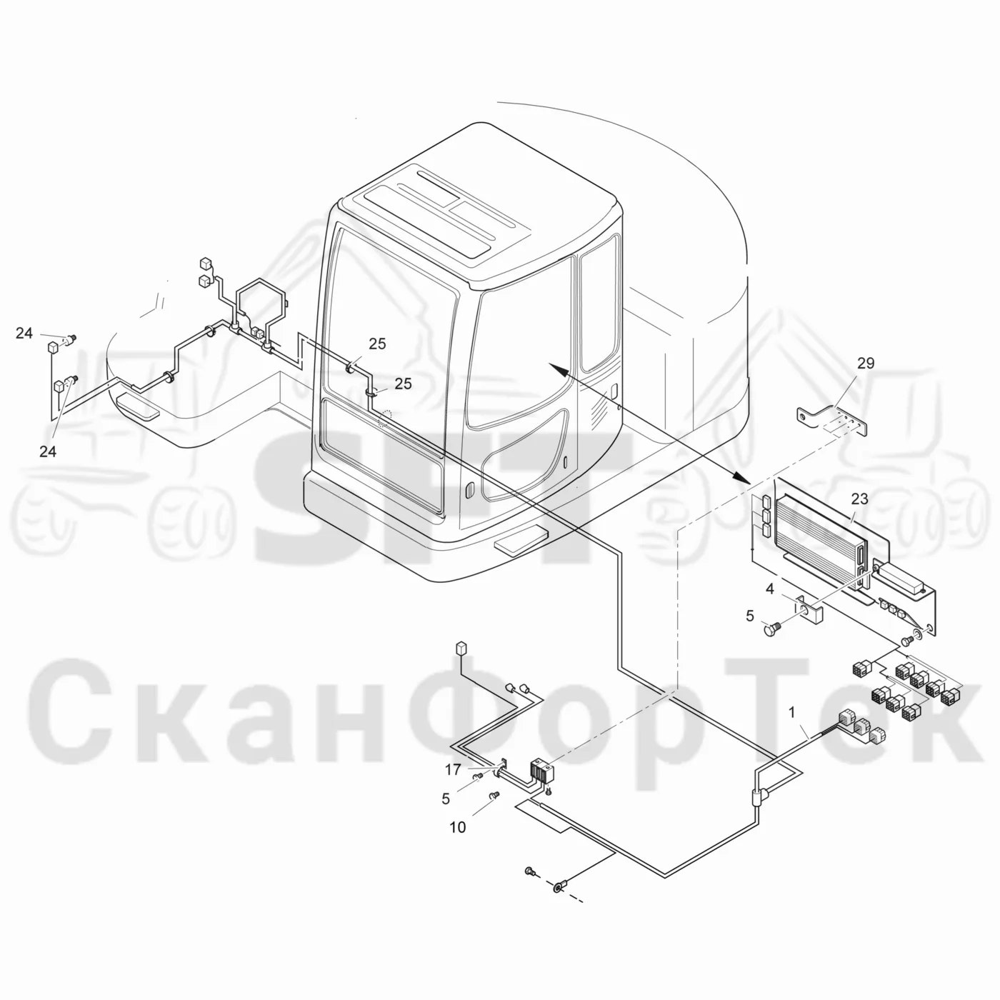 Схема: Комплект электрооборудования HBL Moroto