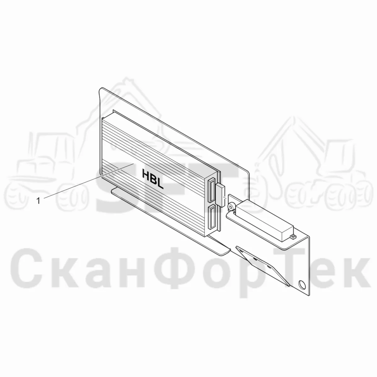 Схема: Электронный блок HBL