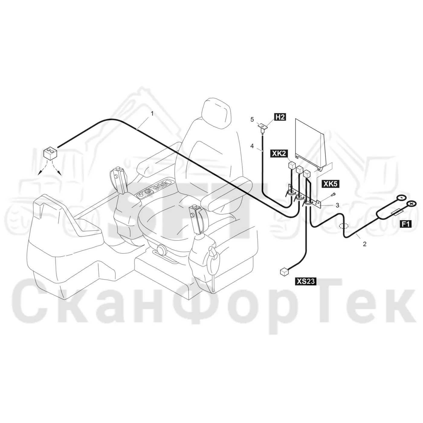 Схема: Комплект электрооборудования HMU