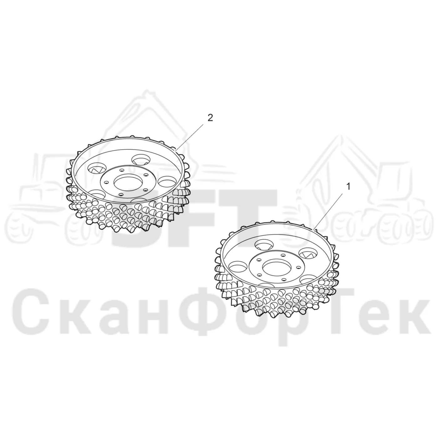 Схема: Подающий ролик VFR 4040