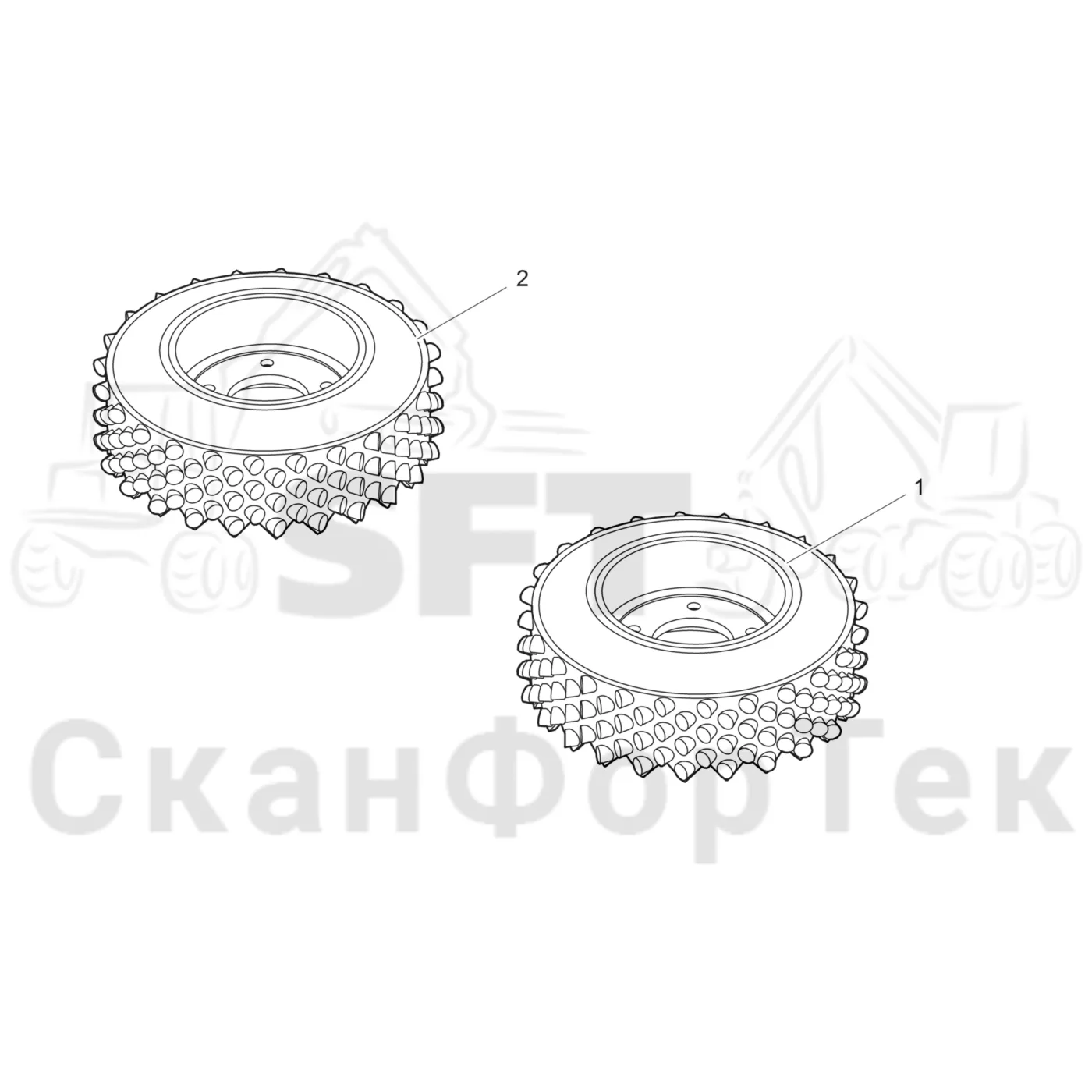 Схема: Подающий ролик VFR