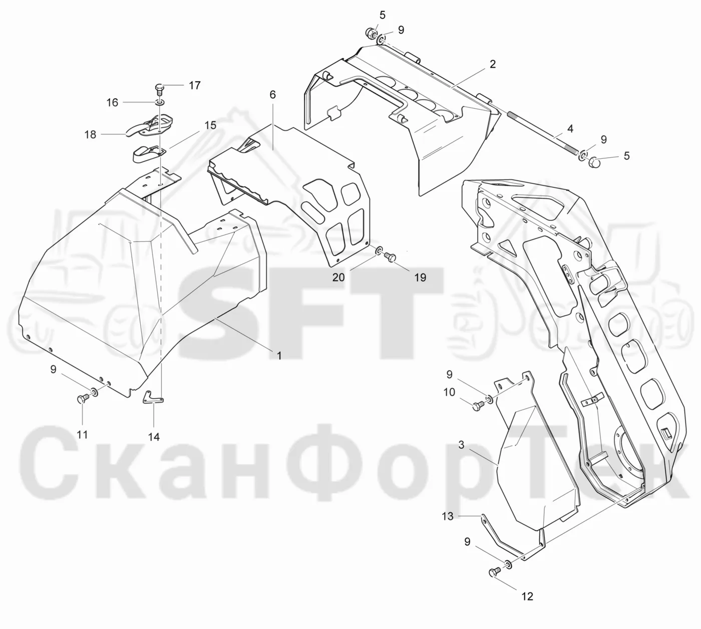 Схема: Капоты 3700022332-