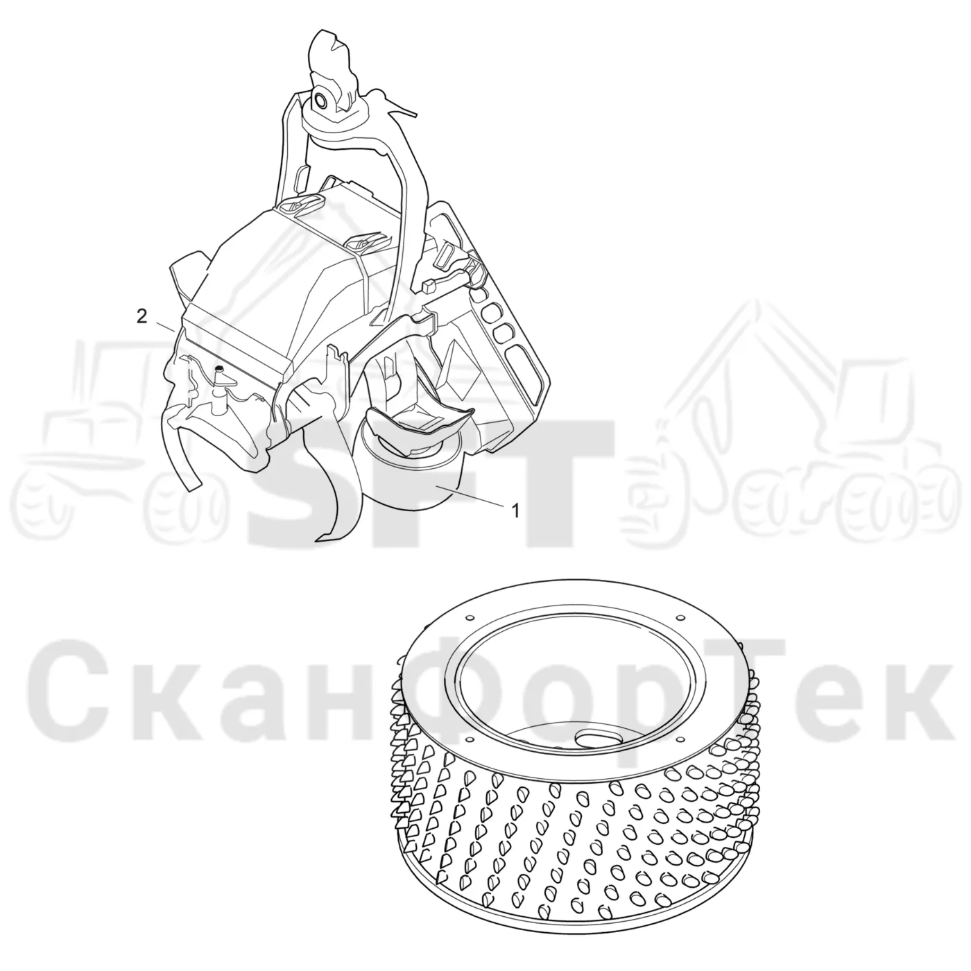 Схема: Подающие ролики VFR 7043