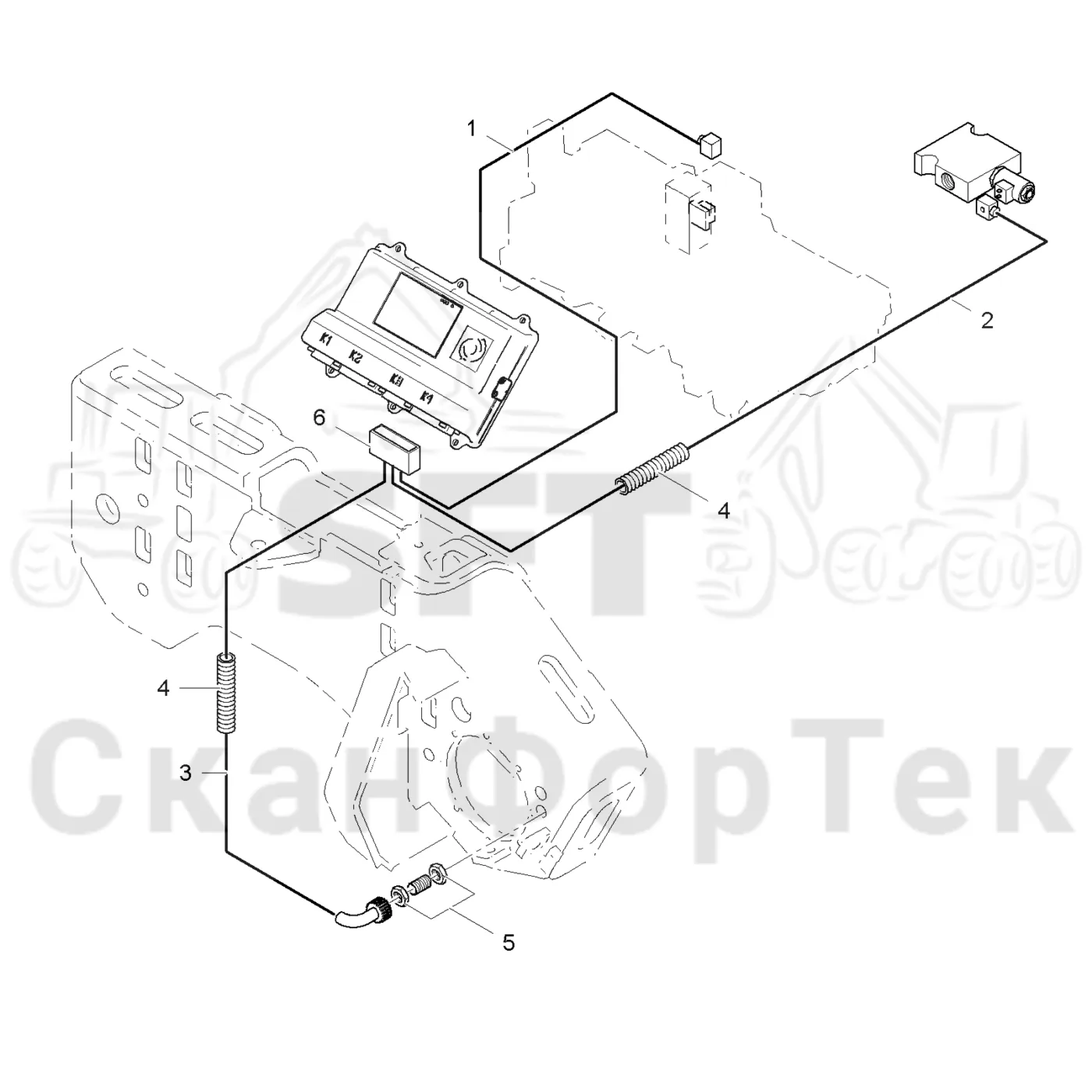 Схема: Cutting unit electrics topsaw 11323-