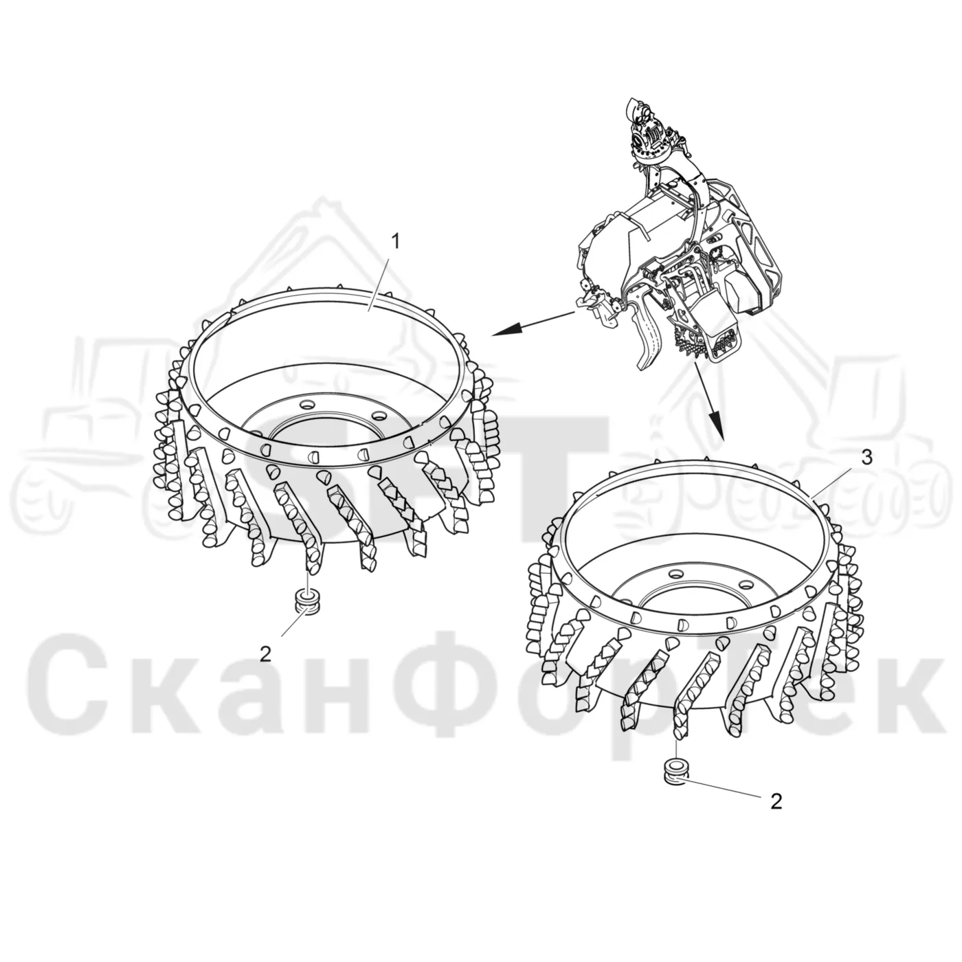Схема: Подающие ролики VFR 6542
