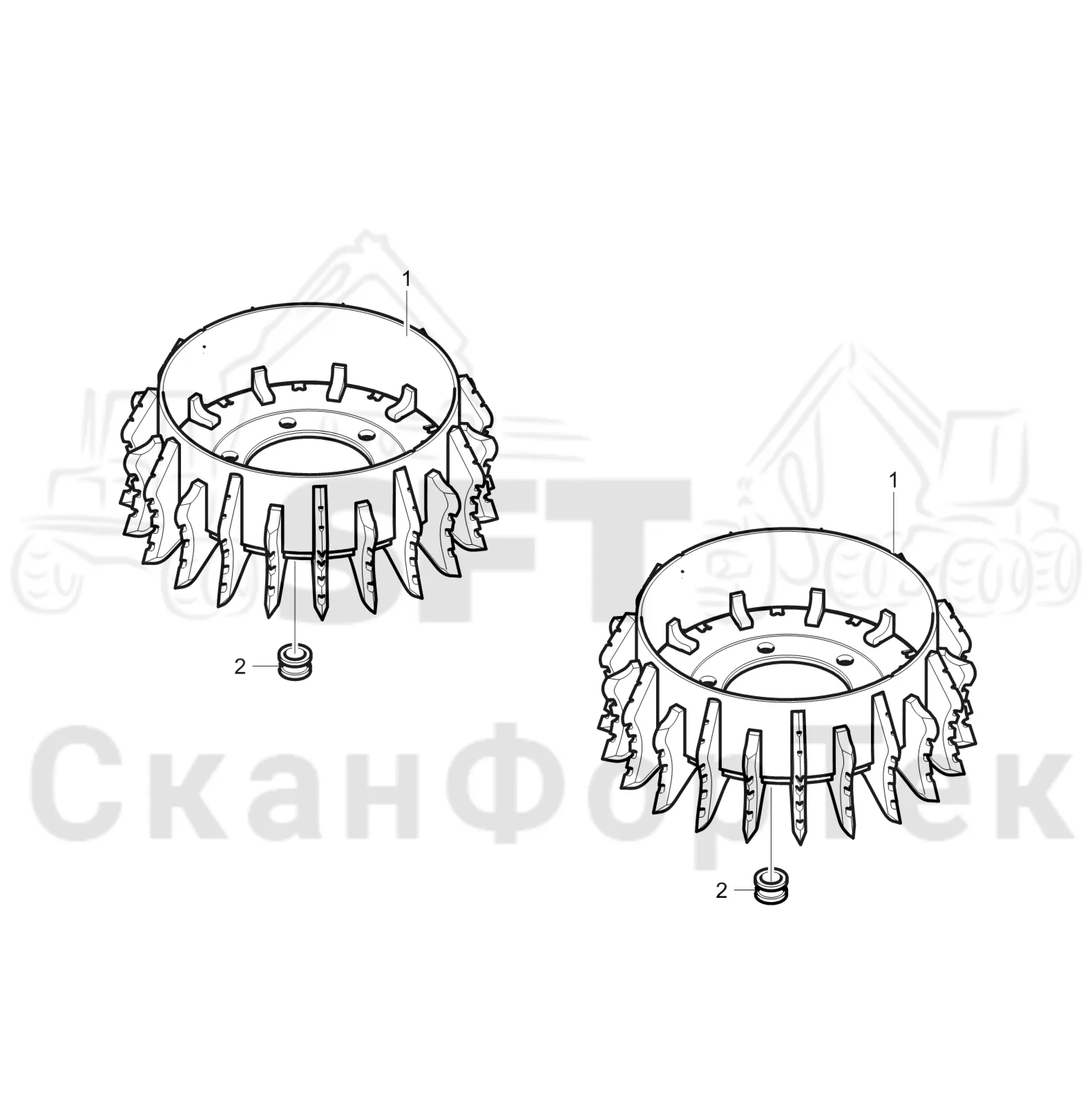 Схема: Подающие ролики VFR 6544