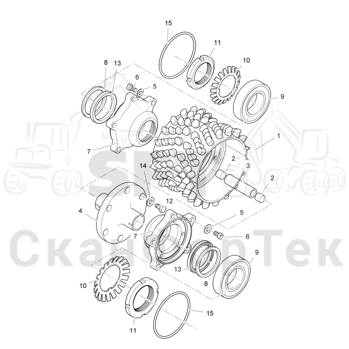 Схема: Подающий ролик 3650001501- 