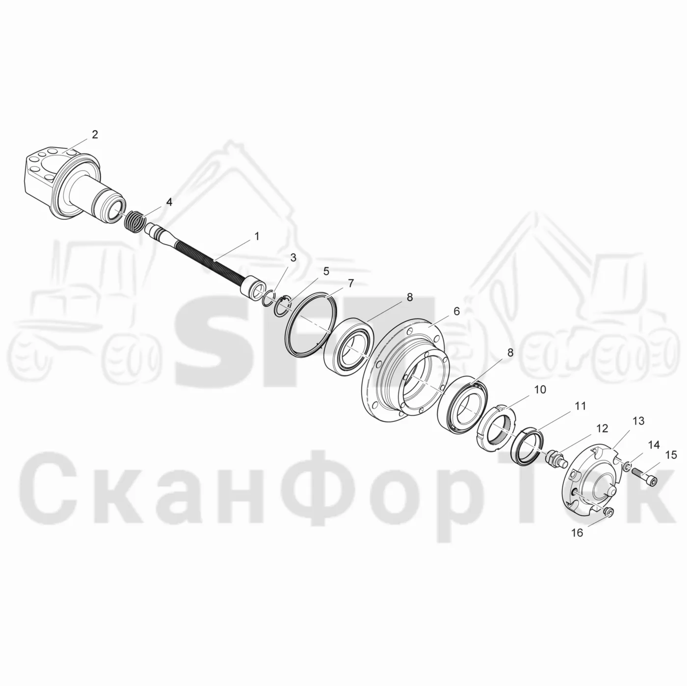 Схема: Корпус подшипника
