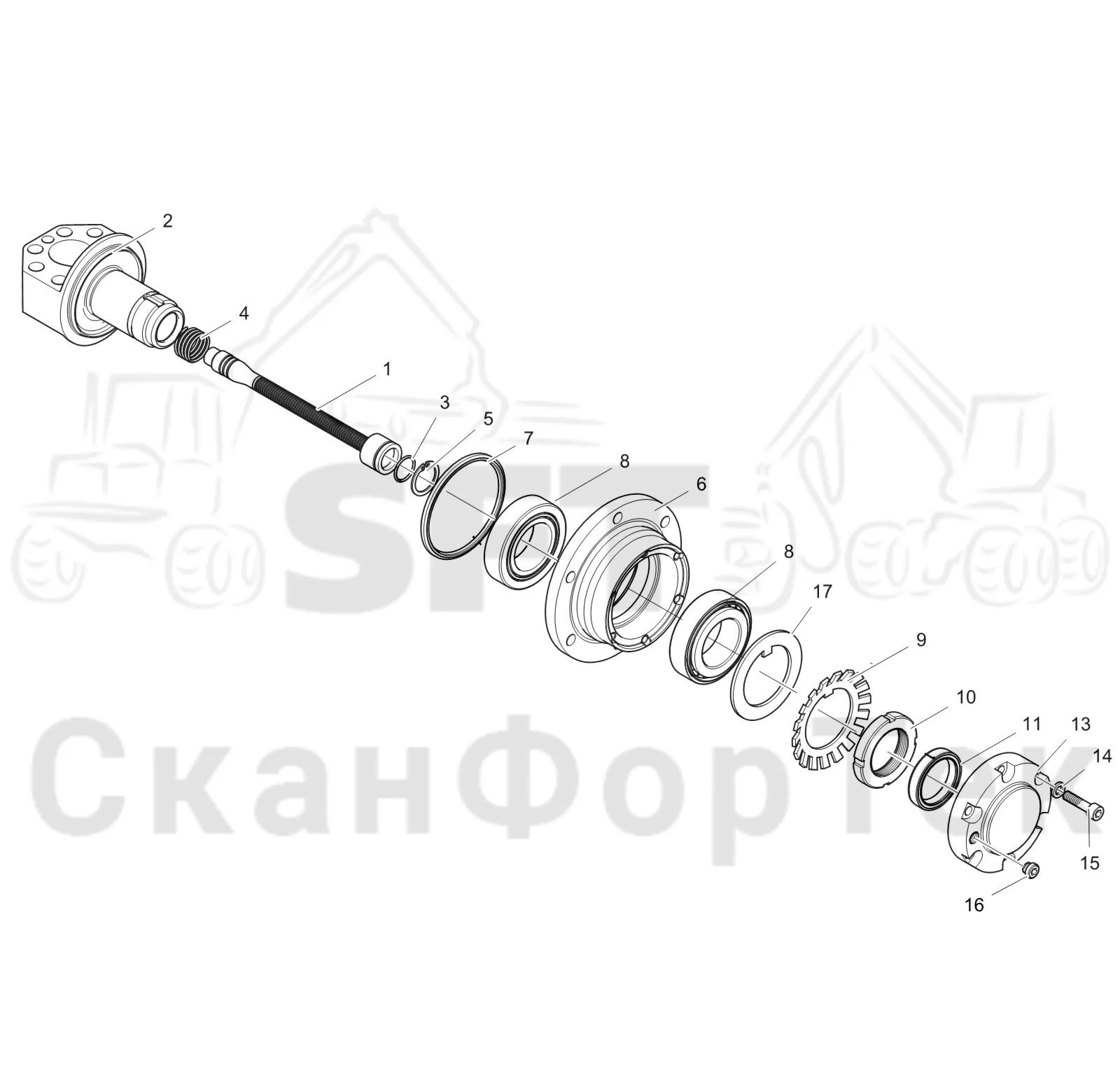 Схема: Корпус подшипника