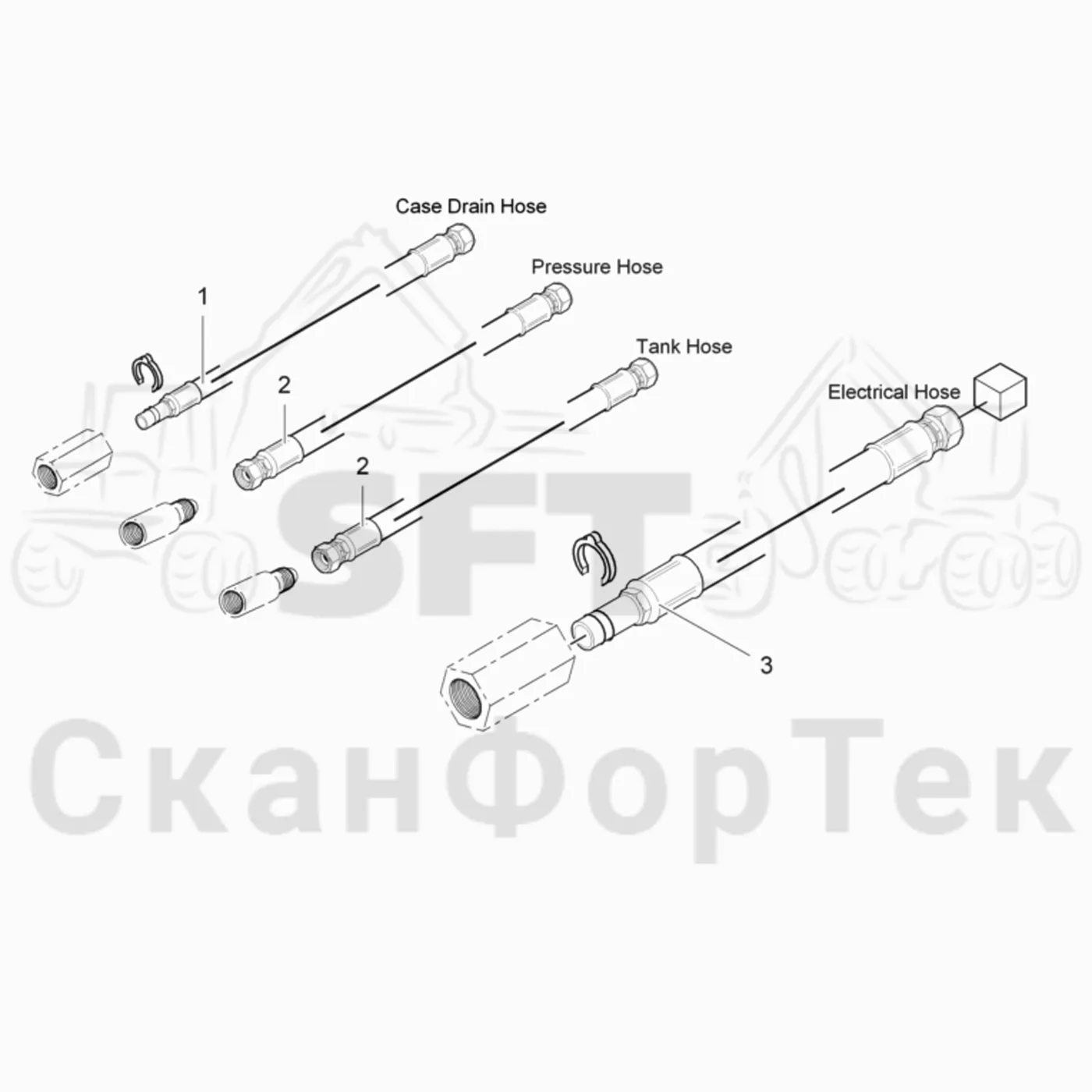 Схема: Соединительный комплект Pc 210