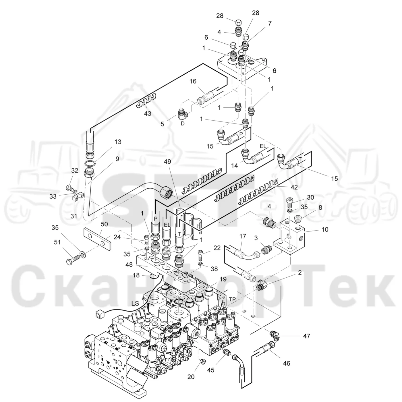 Схема: Соединительный комплект