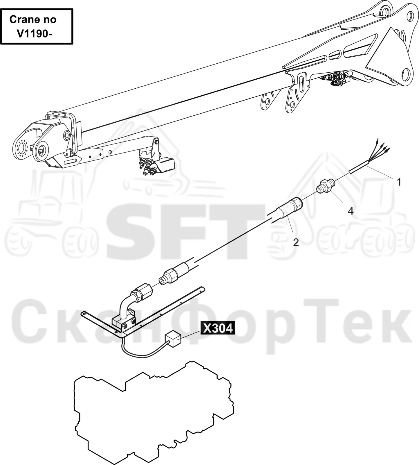 Схема: Crane-head CRH 15/18 electric JIC