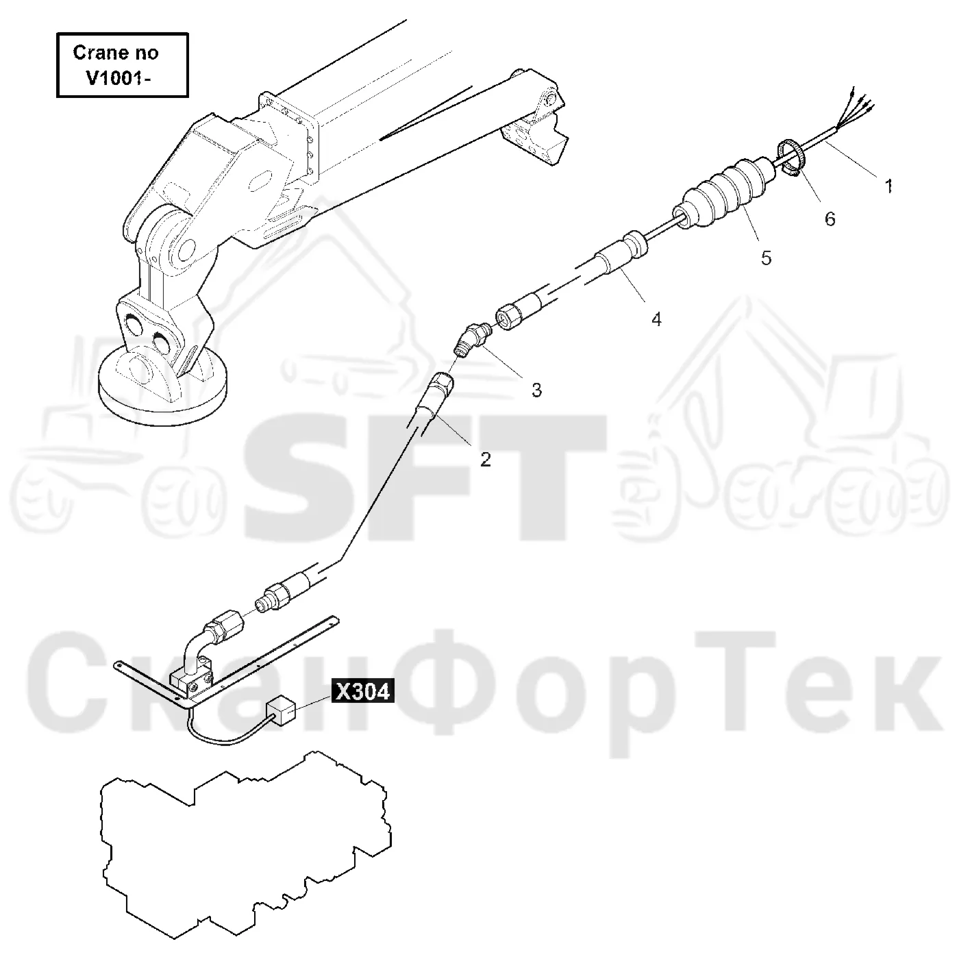 Схема: Crane-head CRH 18 electric