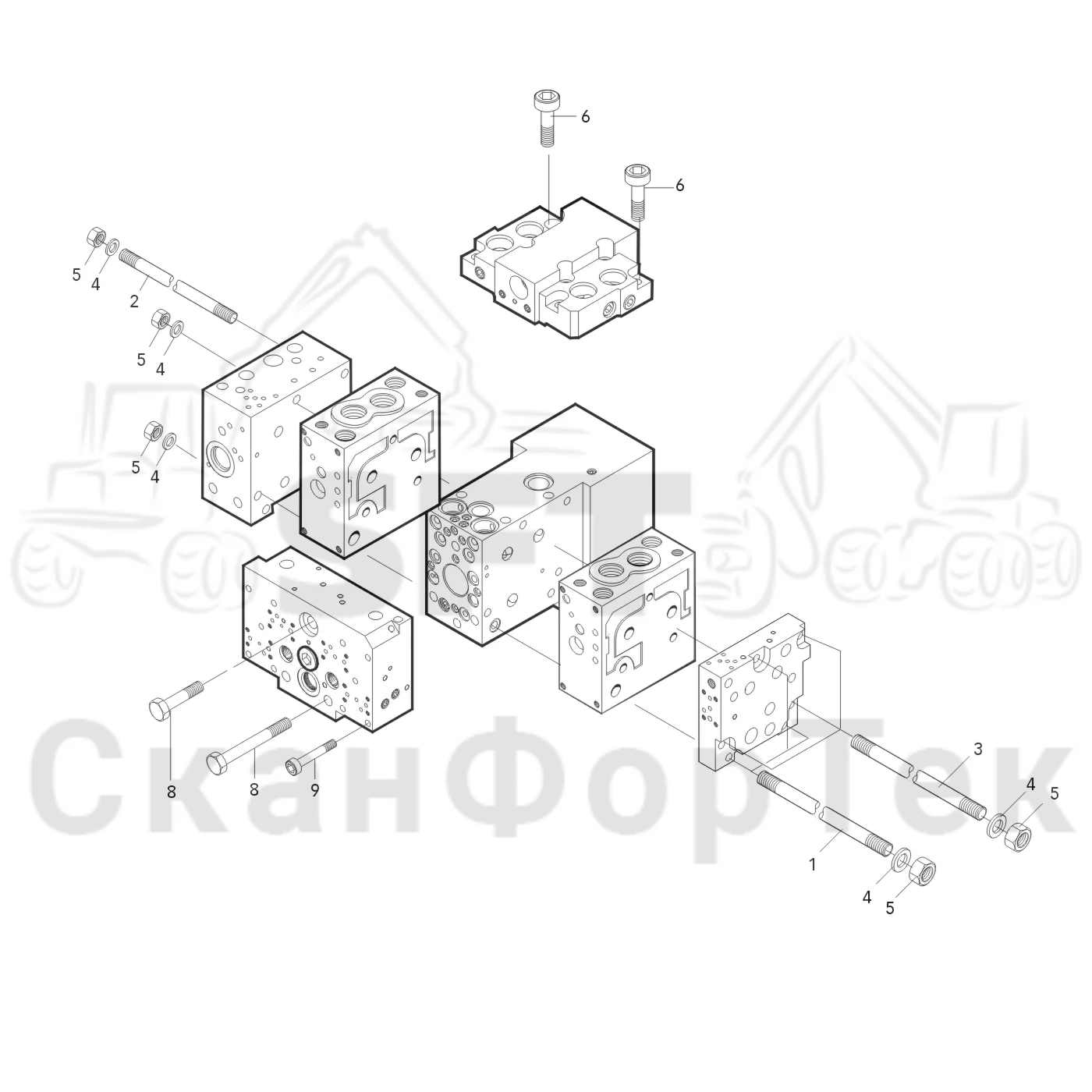 Схема: Активный узел клапана подъемника