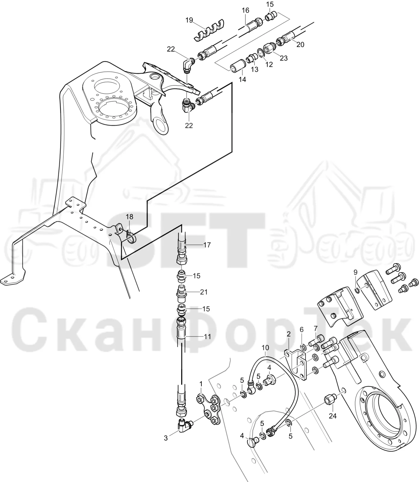 Схема: Корчевка пней CRH 3701002678-