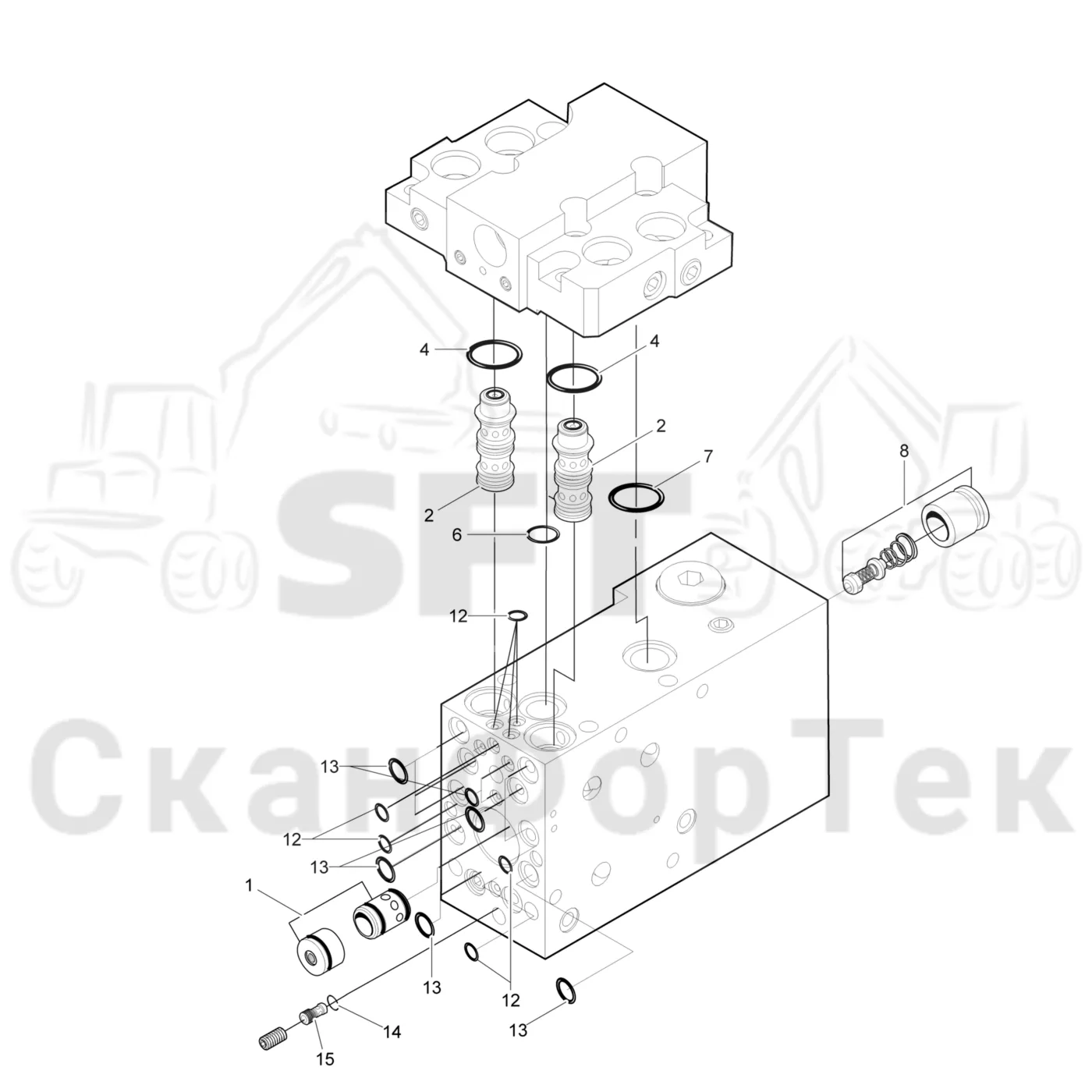 Схема: Клапан резки 3701002440-