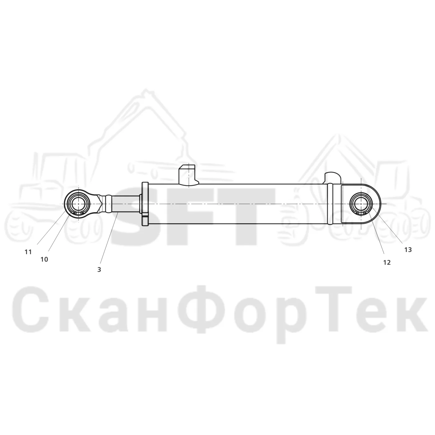 Схема: Запасные части цилиндра