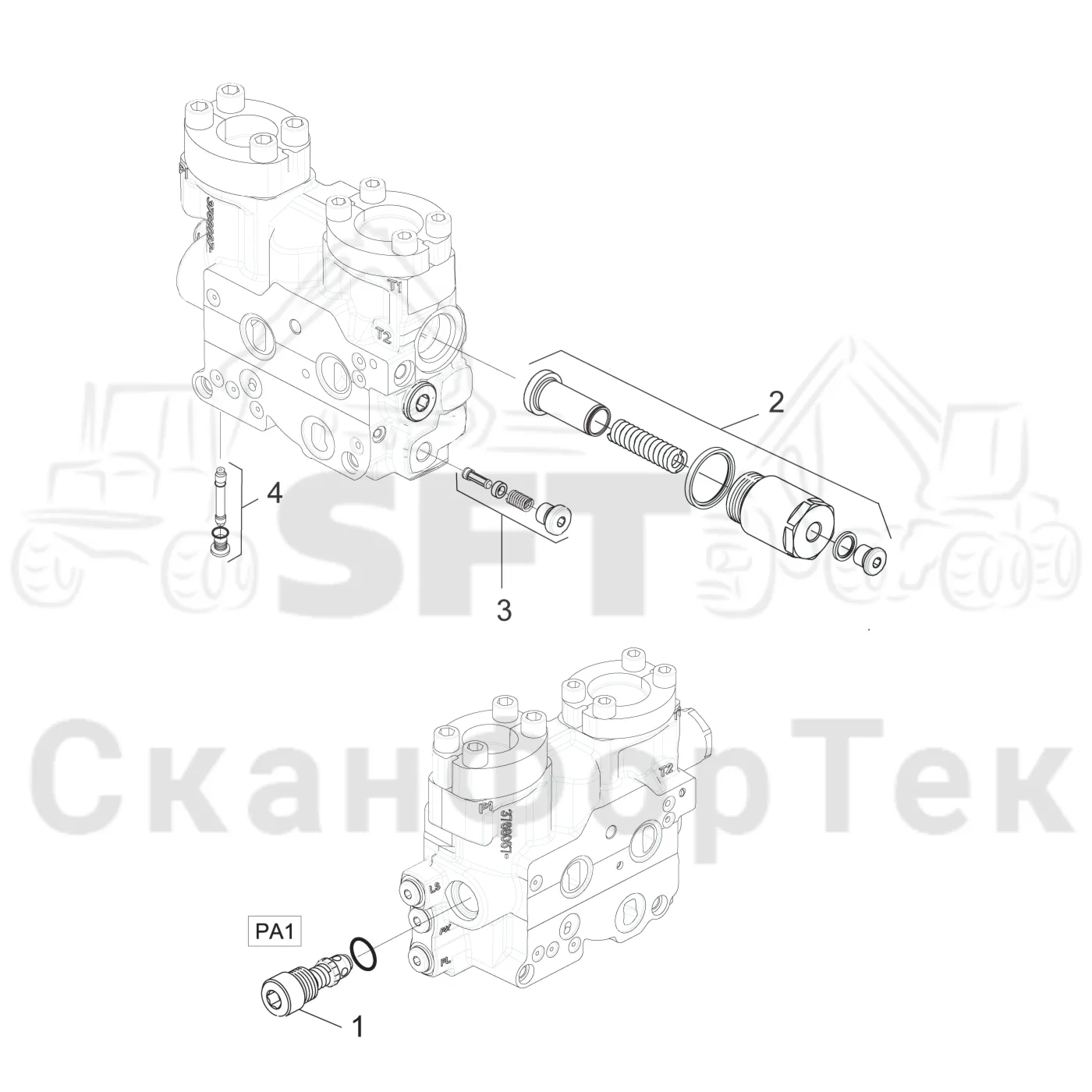 Схема: Впускной - выпускной  L90/K220