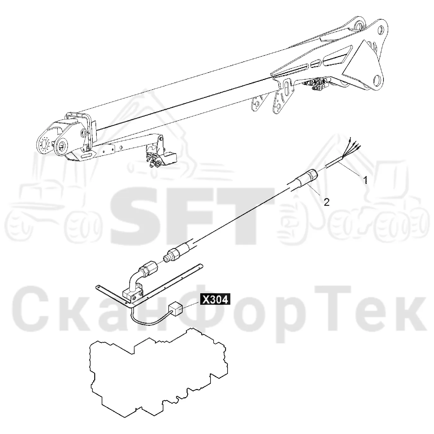 Схема: Crane-head CRH 15/18 electric ORFS